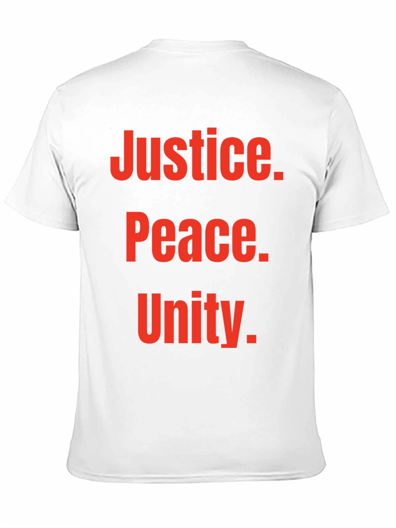 Justice Peace Unity Graphic Tee - Black