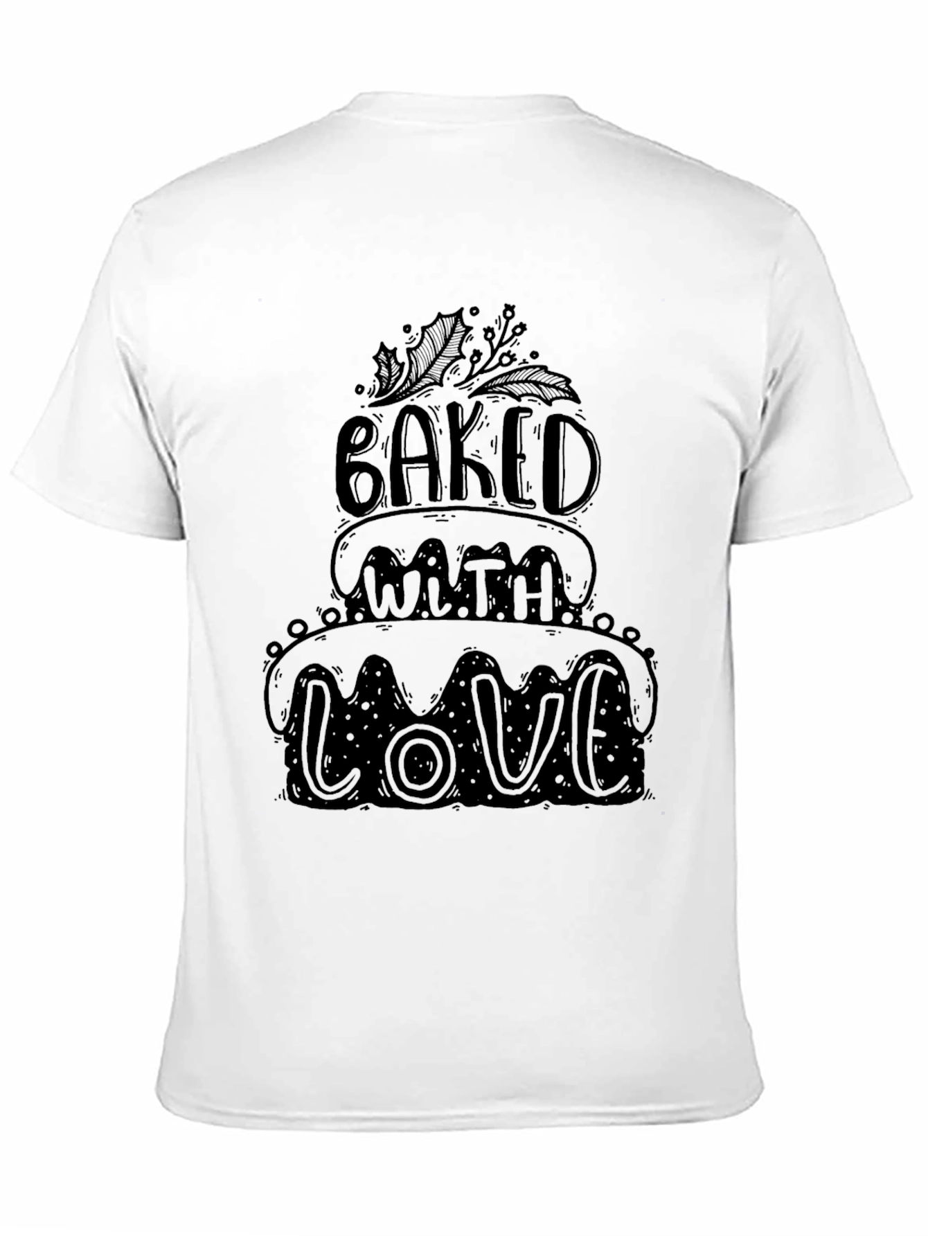 Baked with Love T-Shirt - Festive Holiday Baking Tee