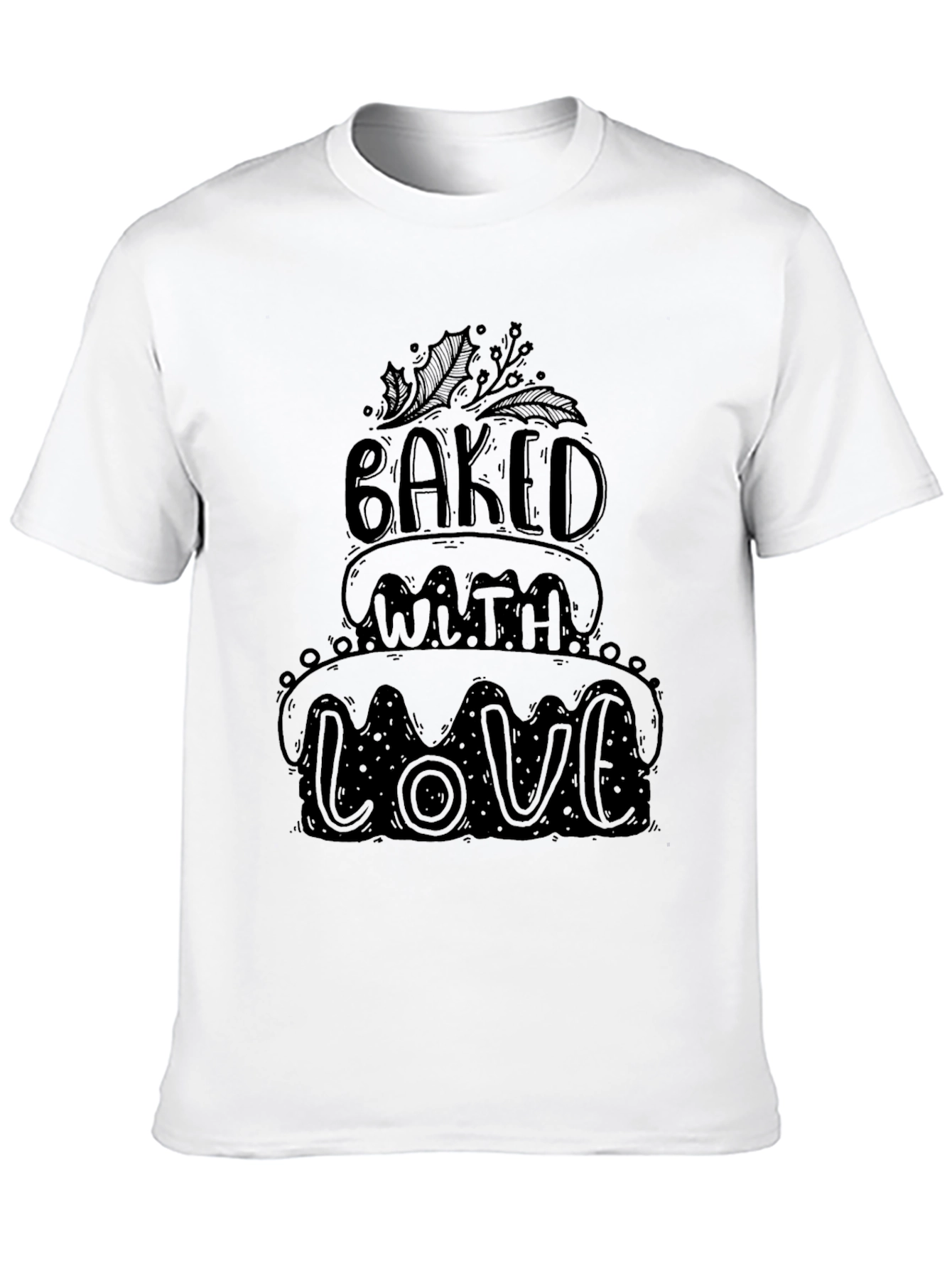 Baked with Love T-Shirt - Festive Holiday Baking Tee