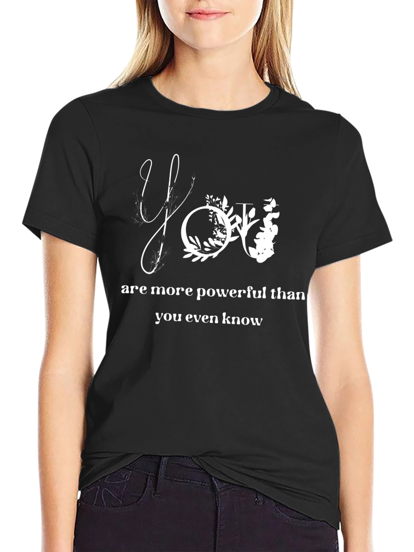 Empowering Floral You Graphic Tee