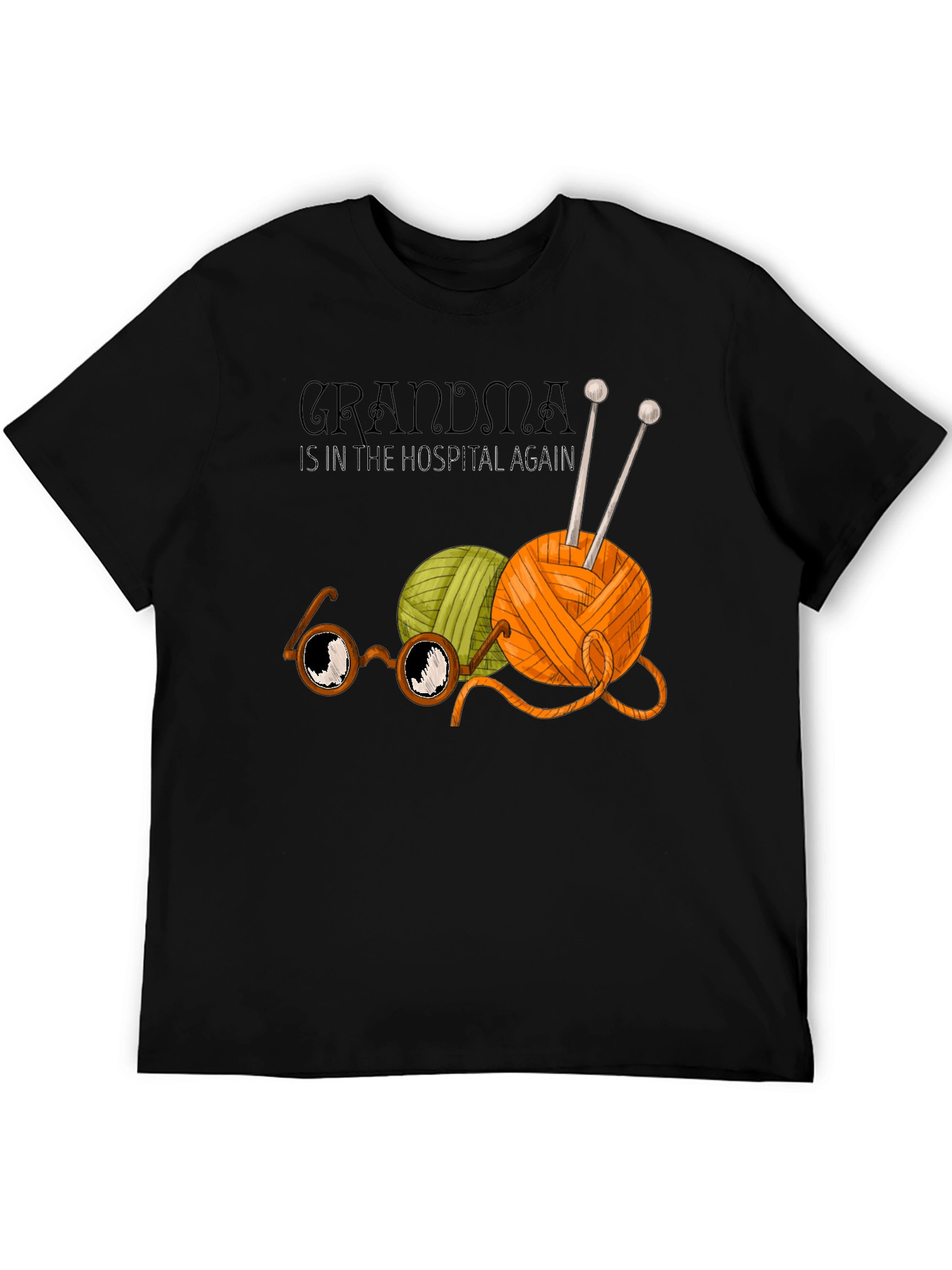 Grandma Hospital Again Funny Knit T-Shirt