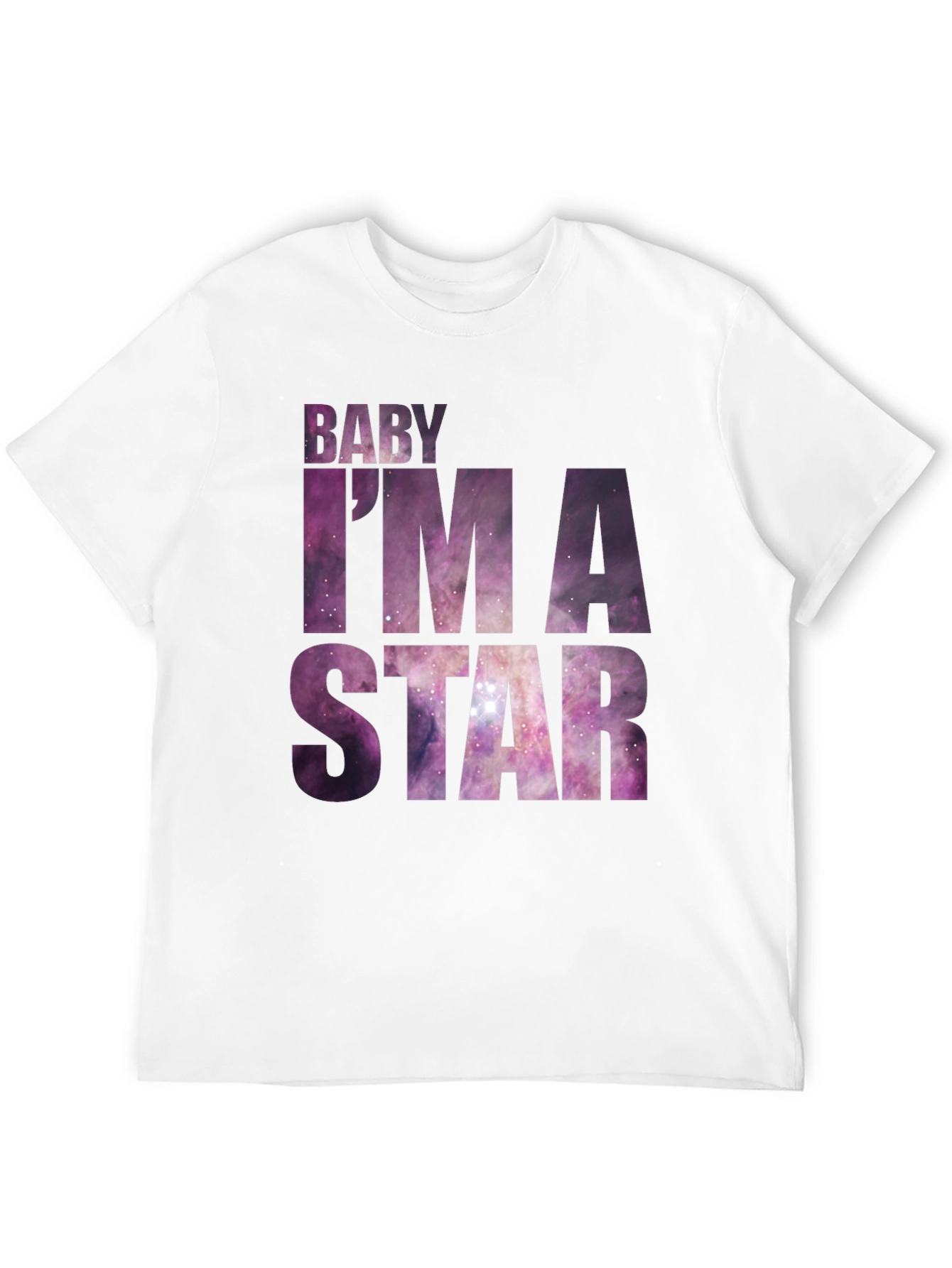 Baby Im A Star Graphic Tee - Galaxy Print