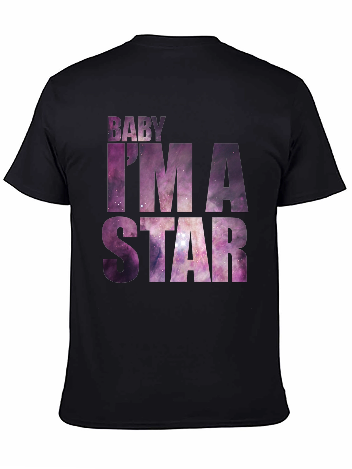 Baby Im A Star Graphic Tee - Galaxy Print