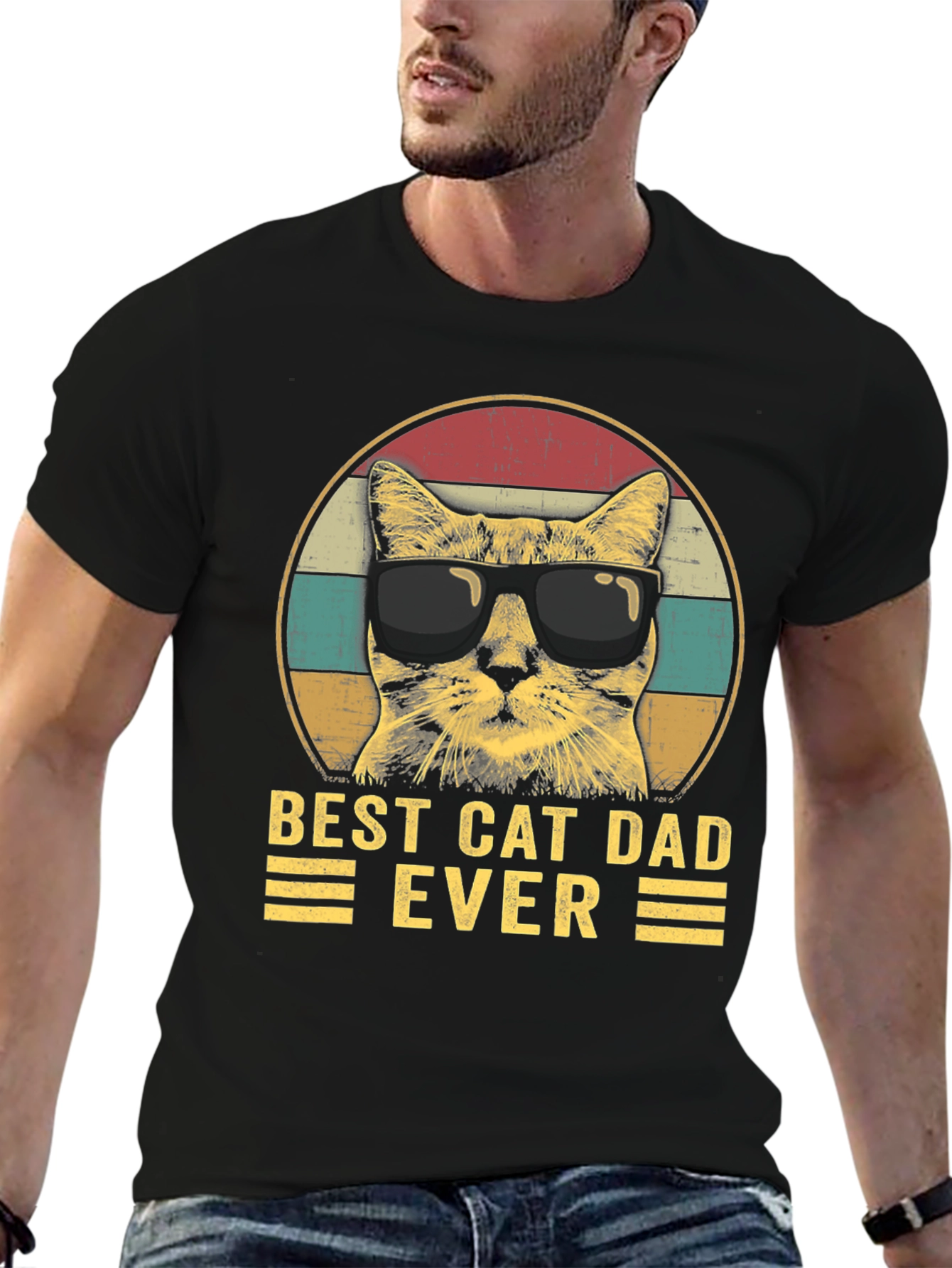 Best Cat Dad Ever T-Shirt
