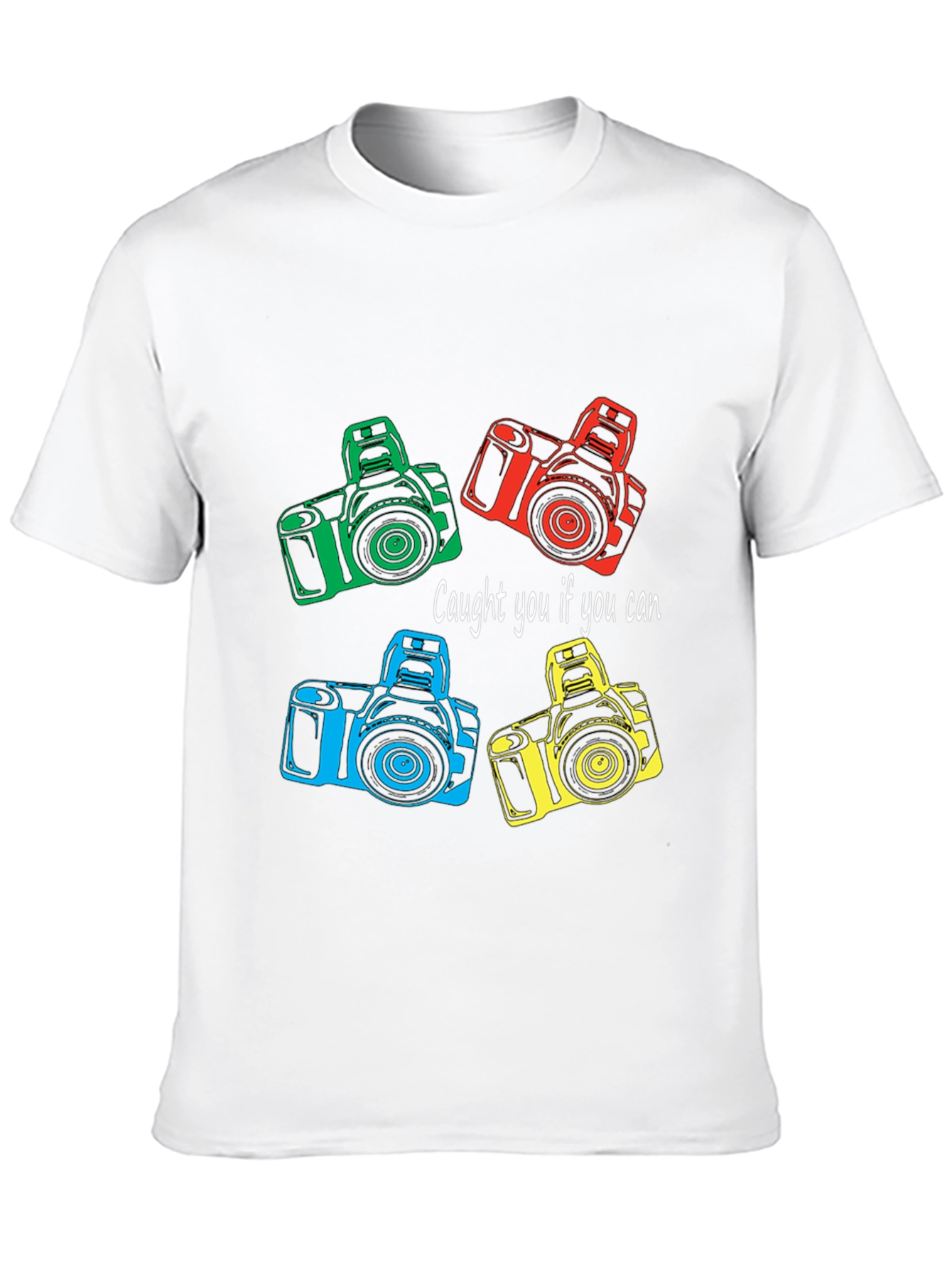Caught You Camera Graphic Tee - Black