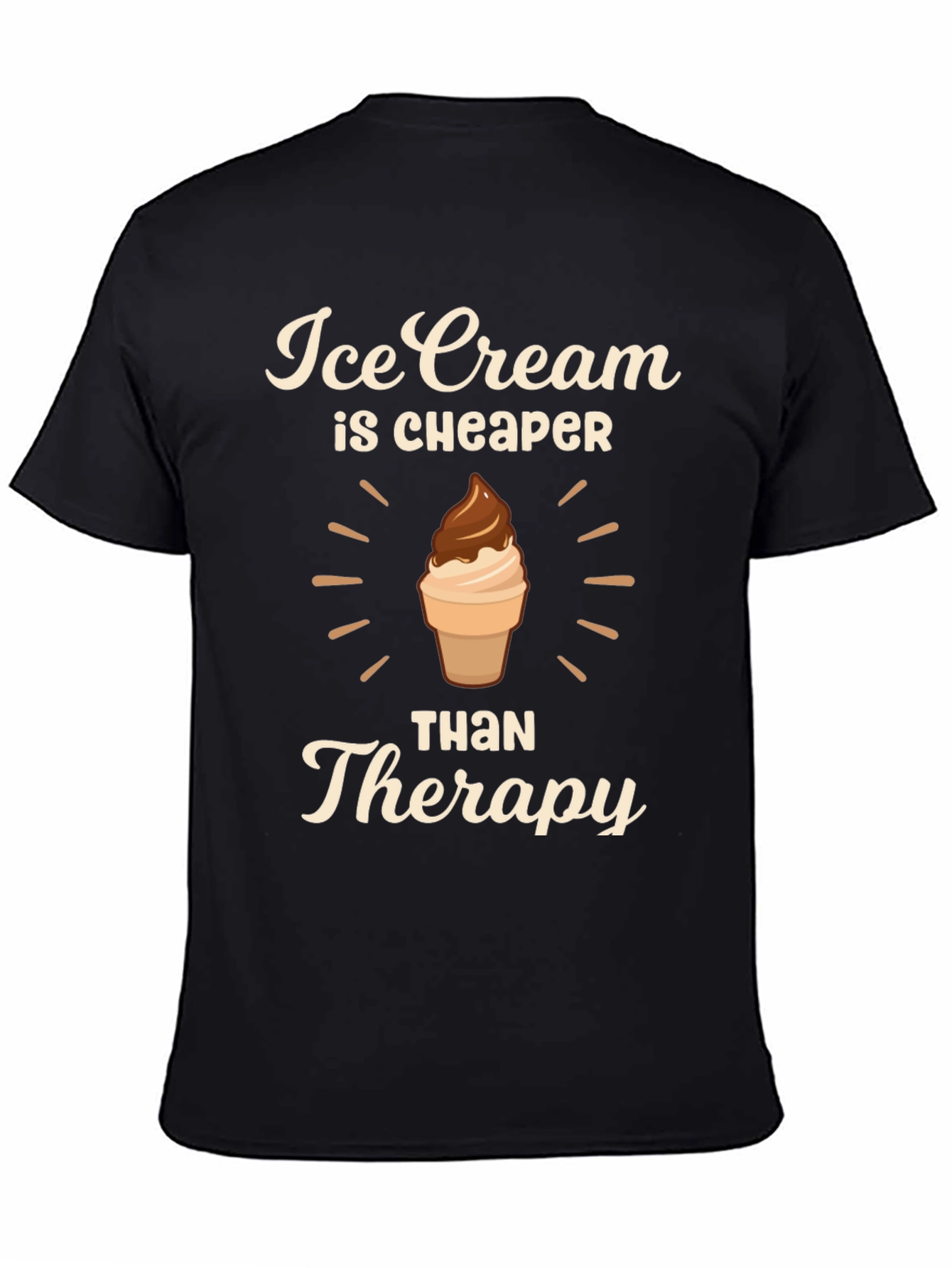 Ice Cream Cheaper Than Therapy Graphic Tee
