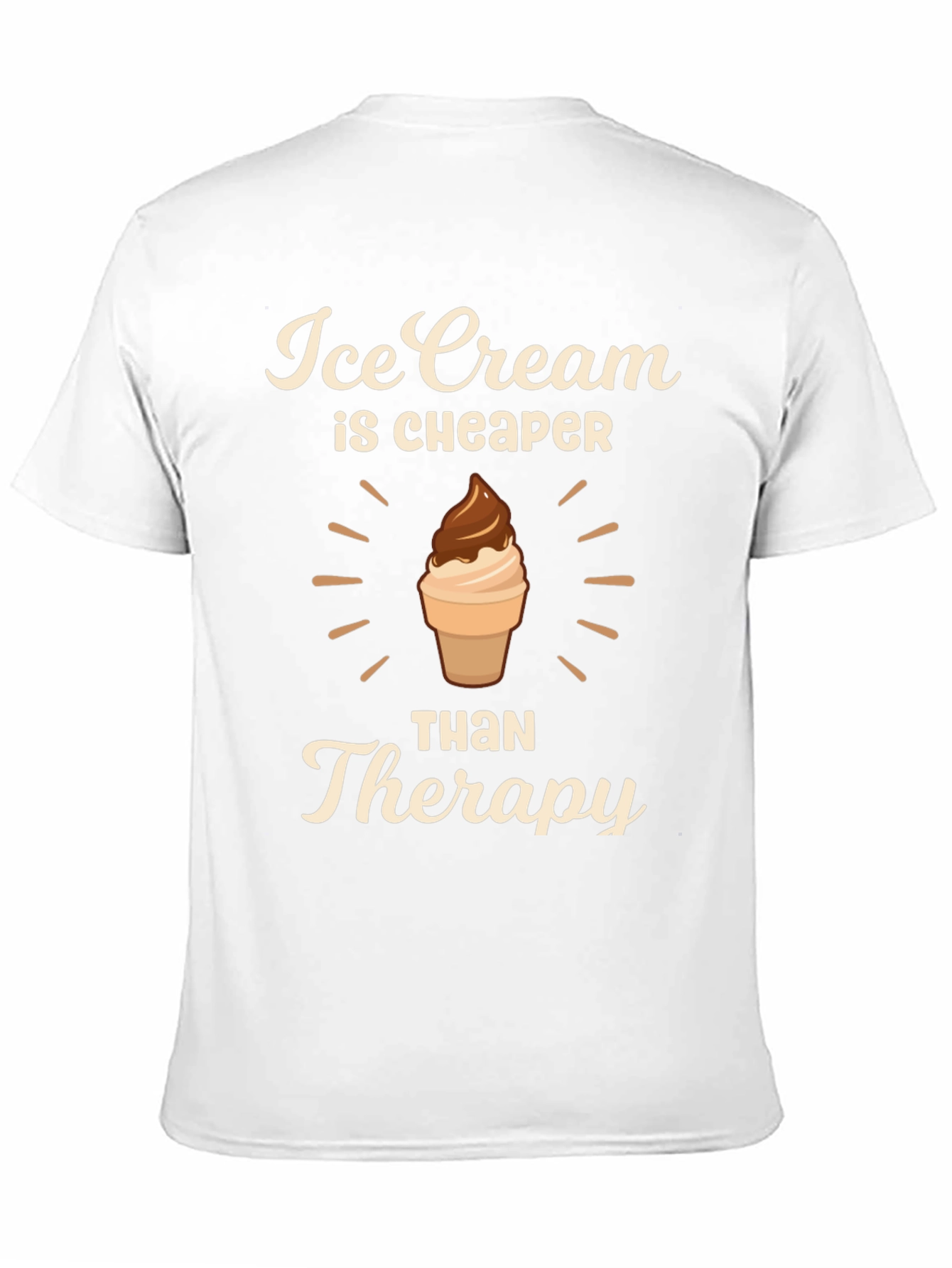 Ice Cream Cheaper Than Therapy Graphic Tee