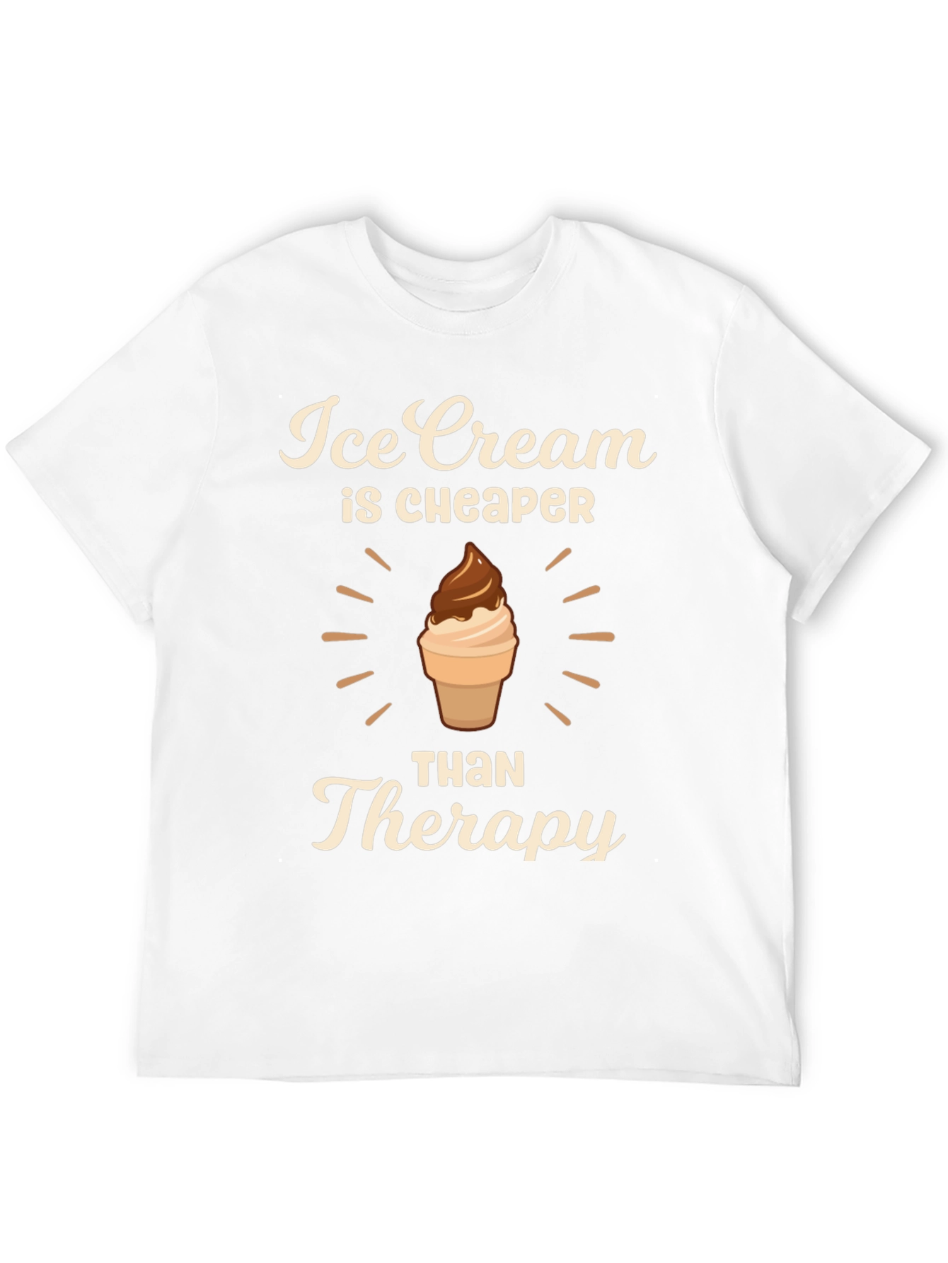 Ice Cream Cheaper Than Therapy Graphic Tee