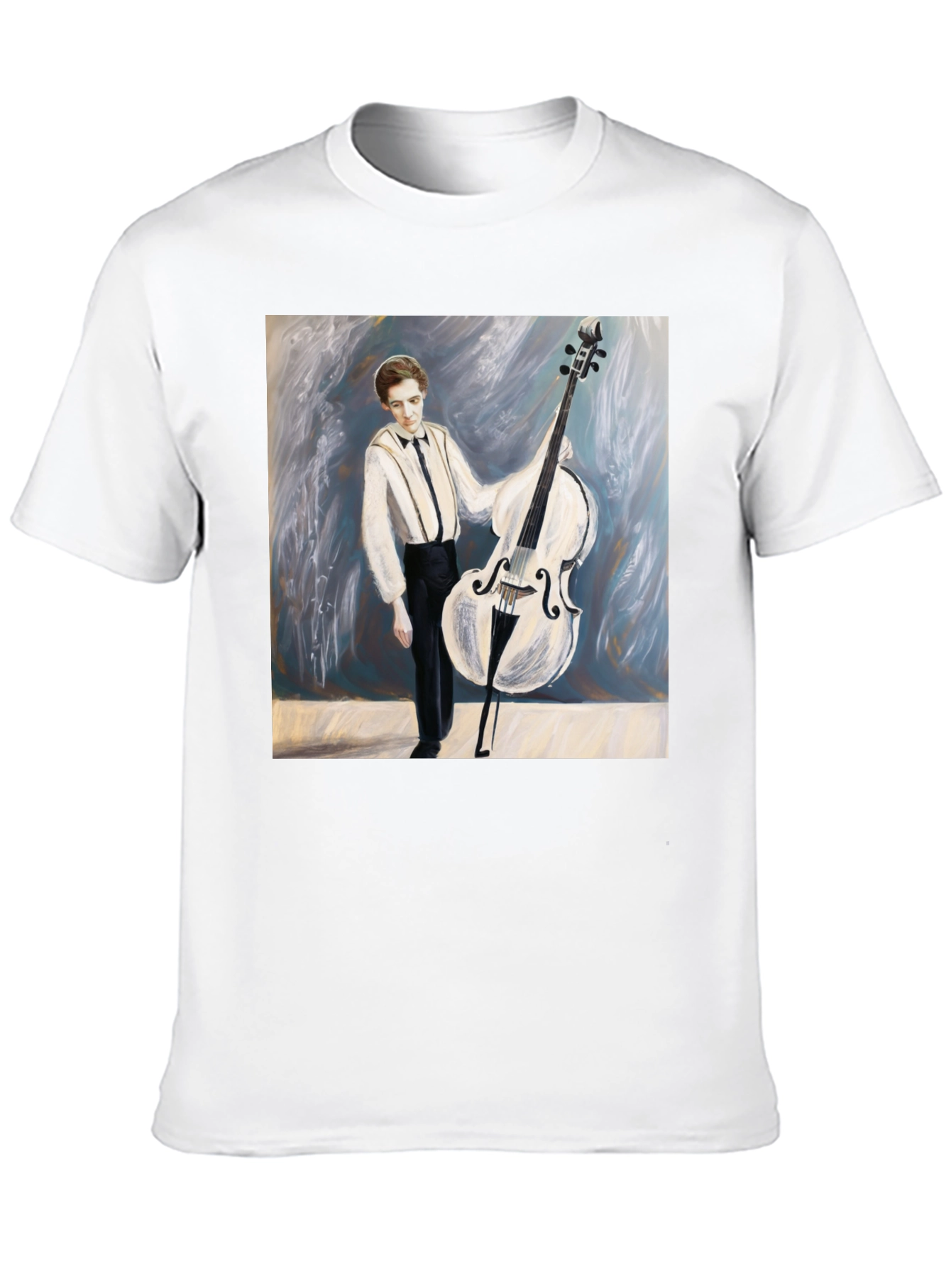 Musician Double Bass Art T-Shirt
