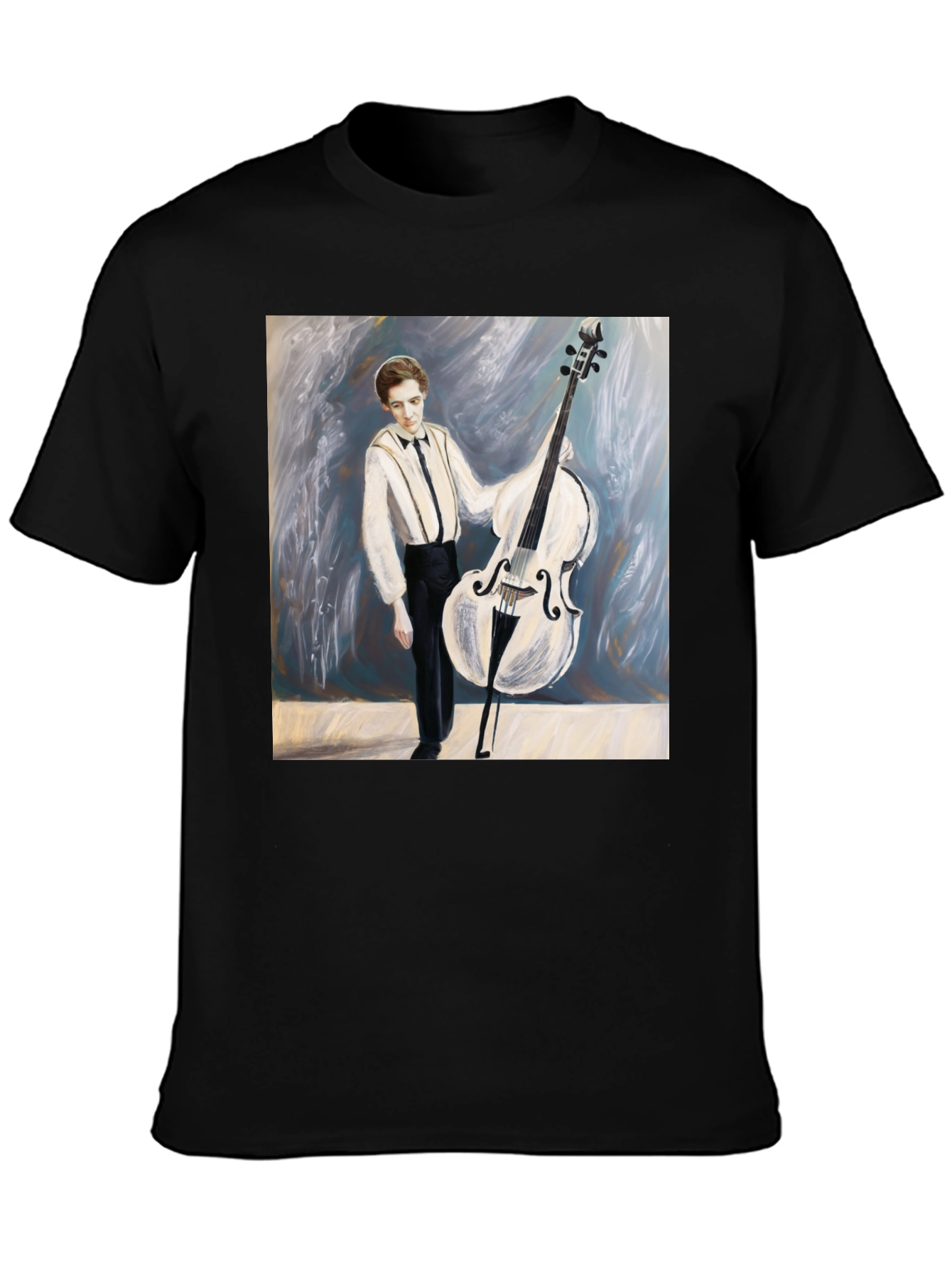 Musician Double Bass Art T-Shirt