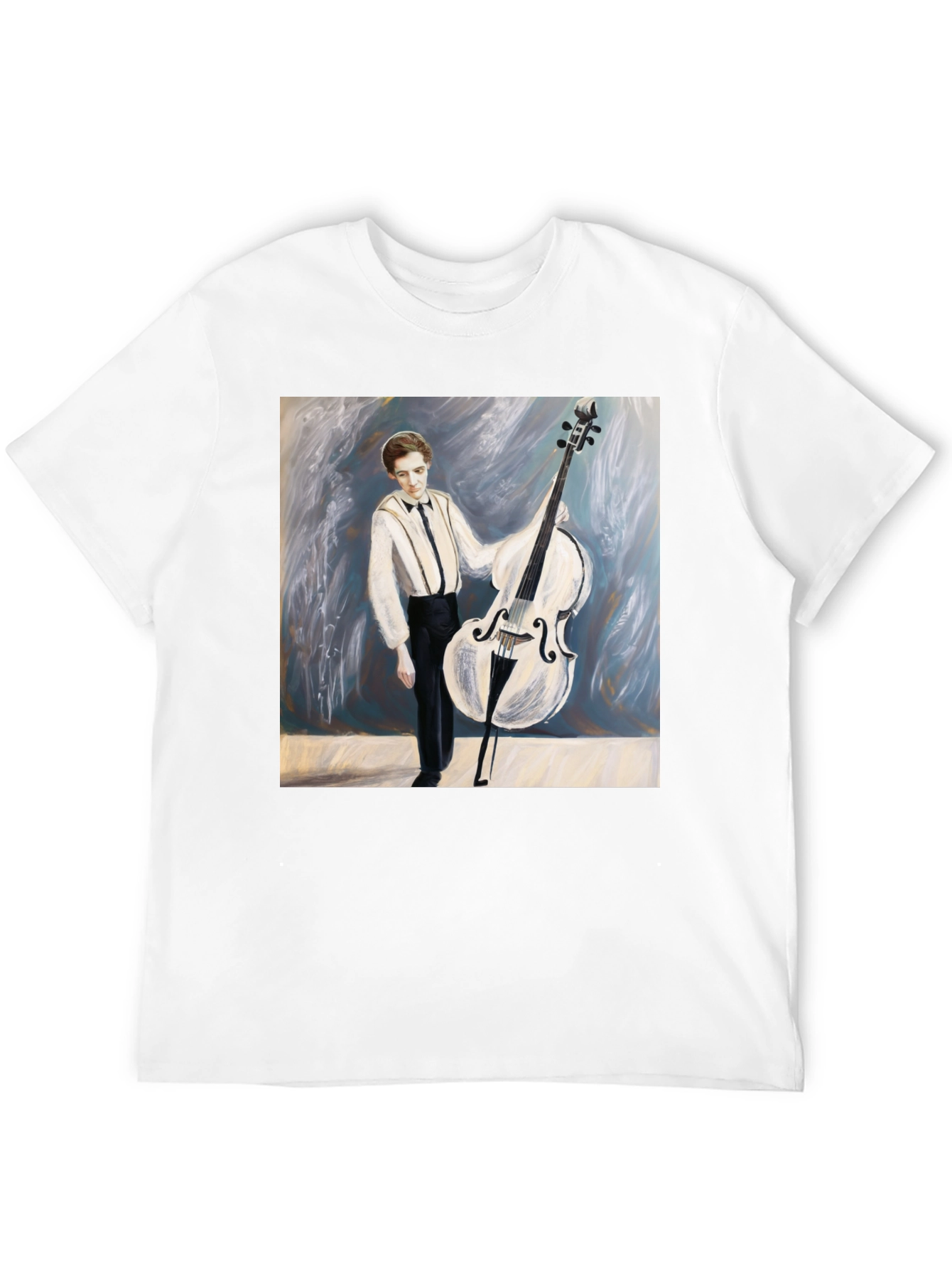 Musician Double Bass Art T-Shirt