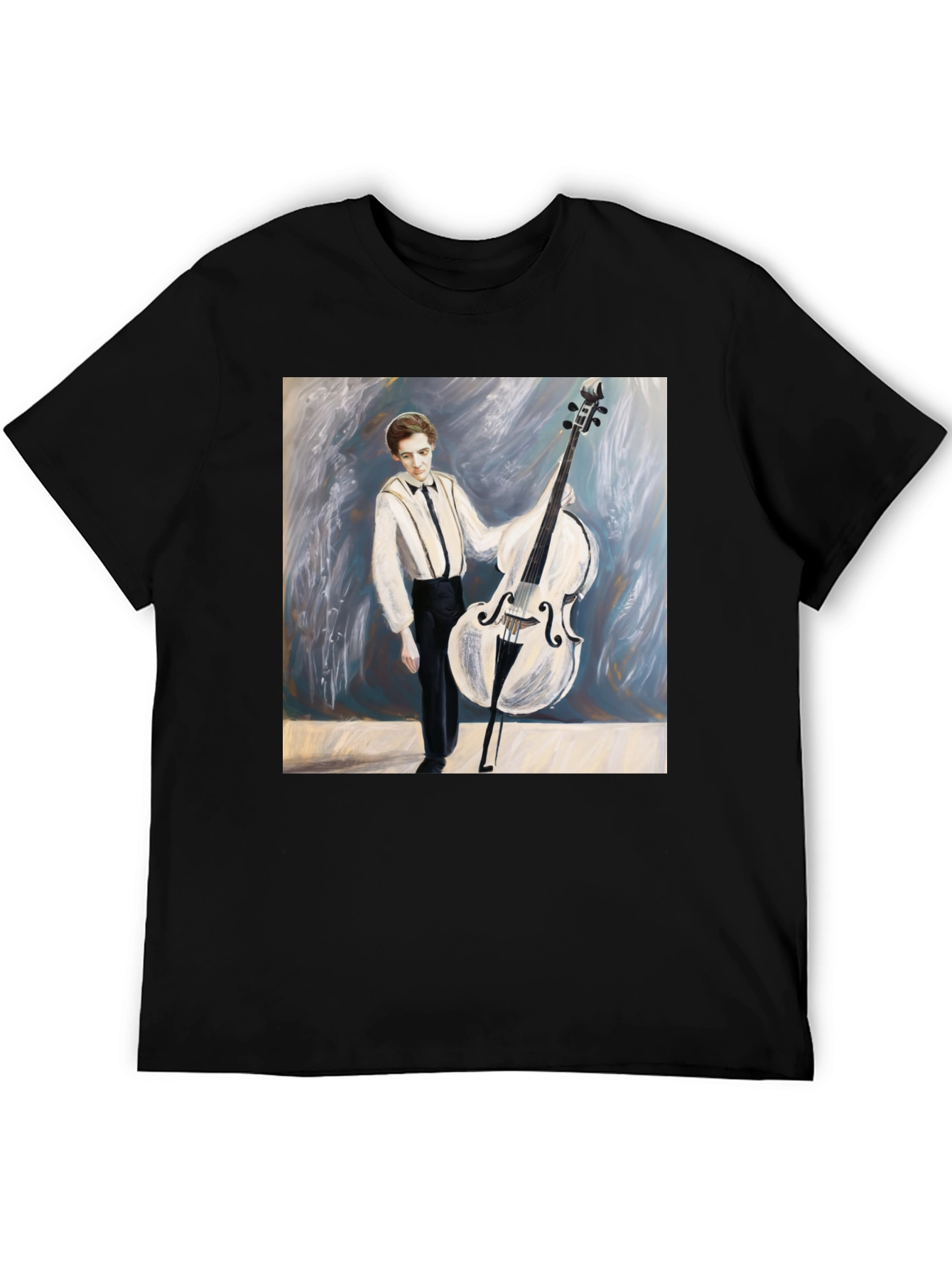 Musician Double Bass Art T-Shirt