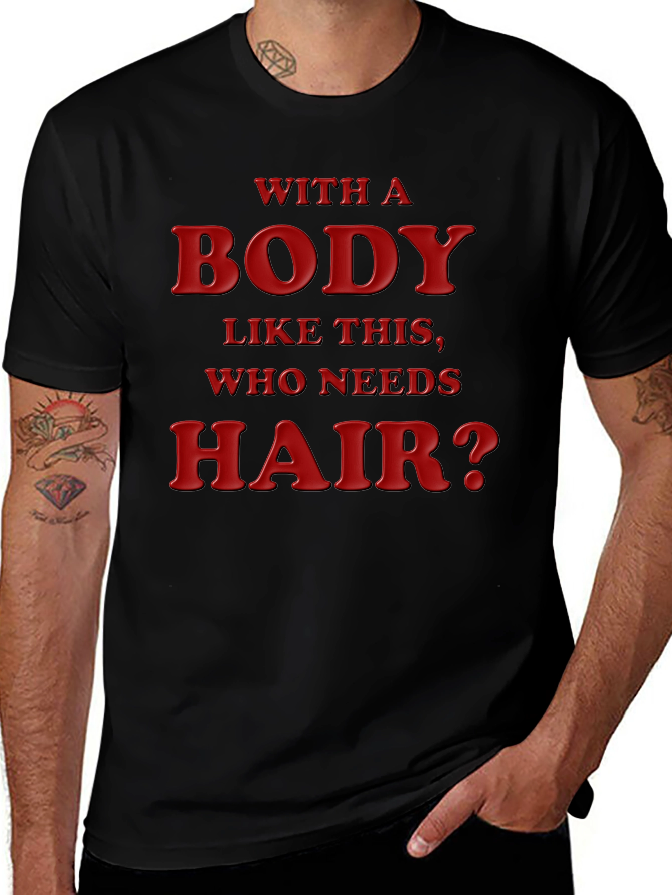 Humorous Baldness Acceptance T-Shirt