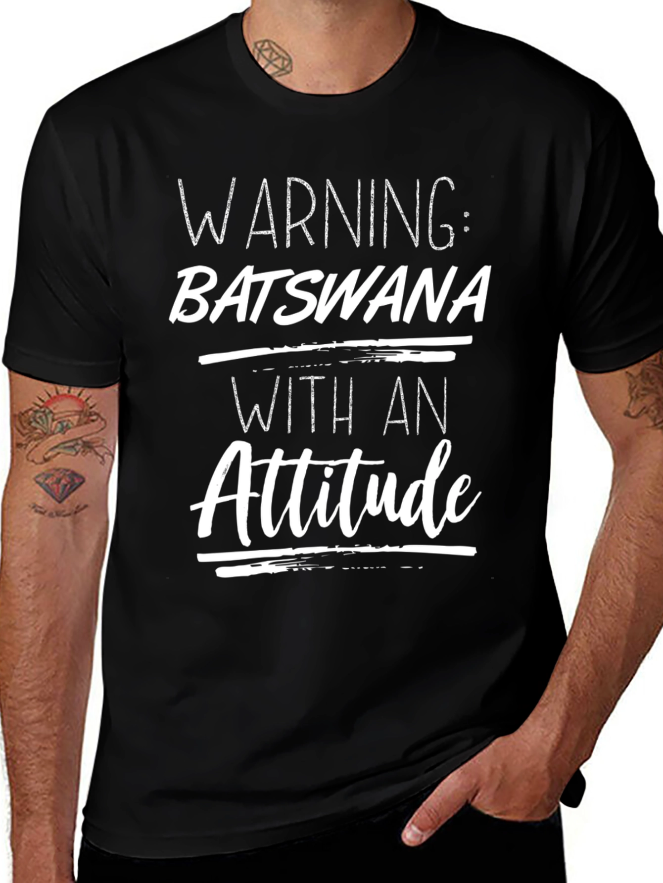 Warning: Batswana With An Attitude T-Shirt