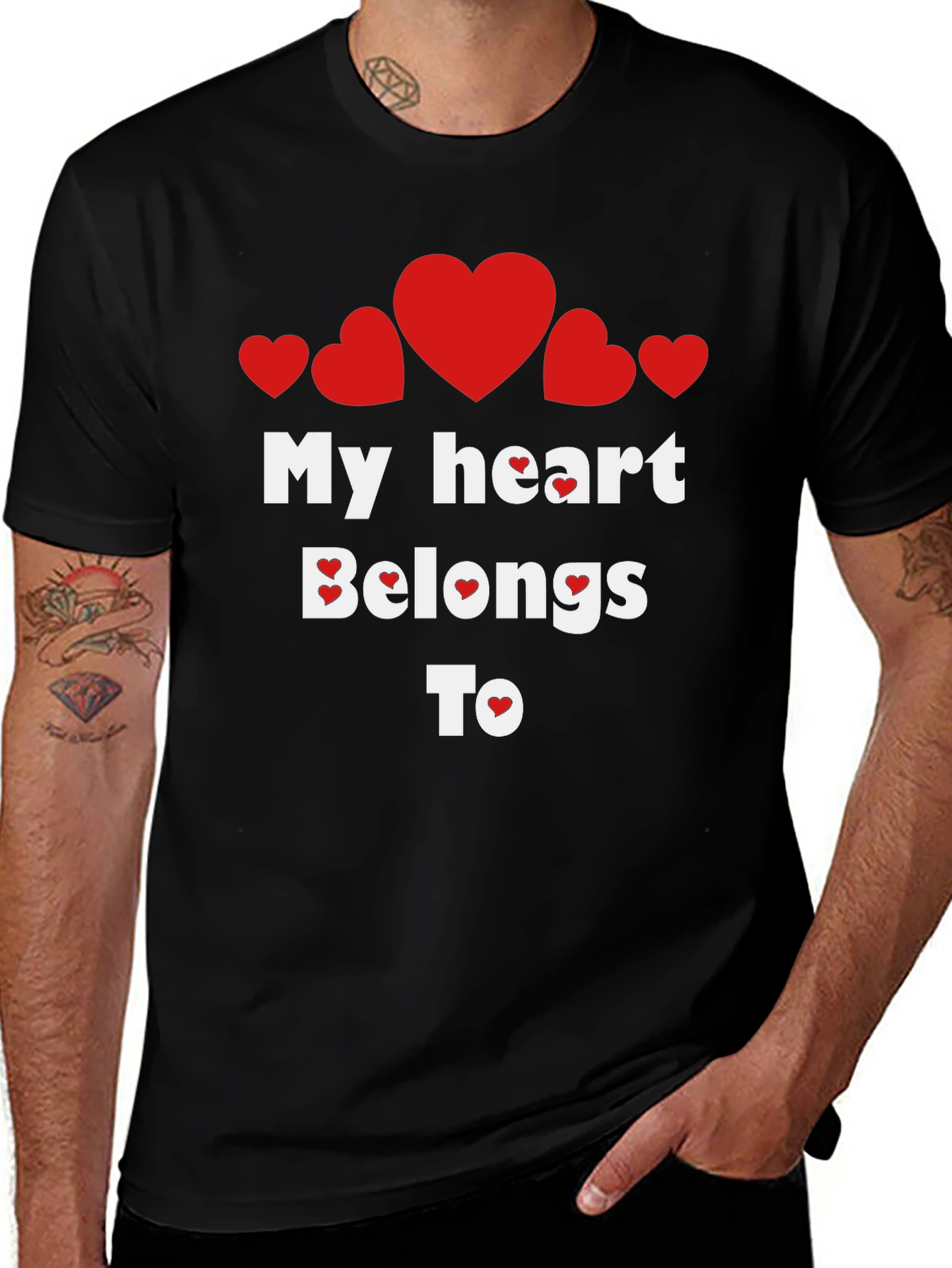 My Heart Belongs To T-Shirt - Valentines Day