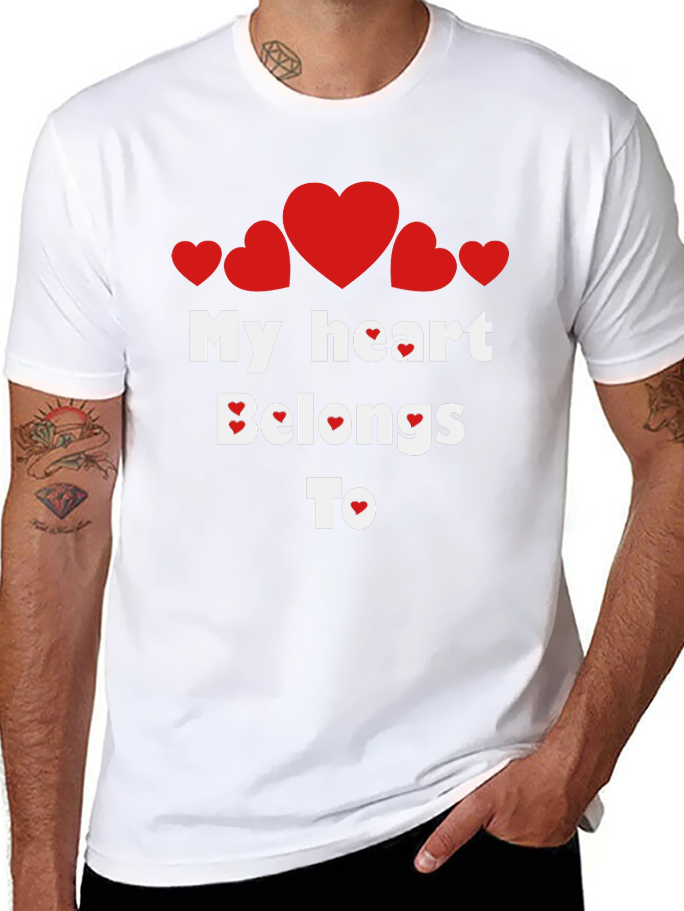 My Heart Belongs To T-Shirt - Valentines Day