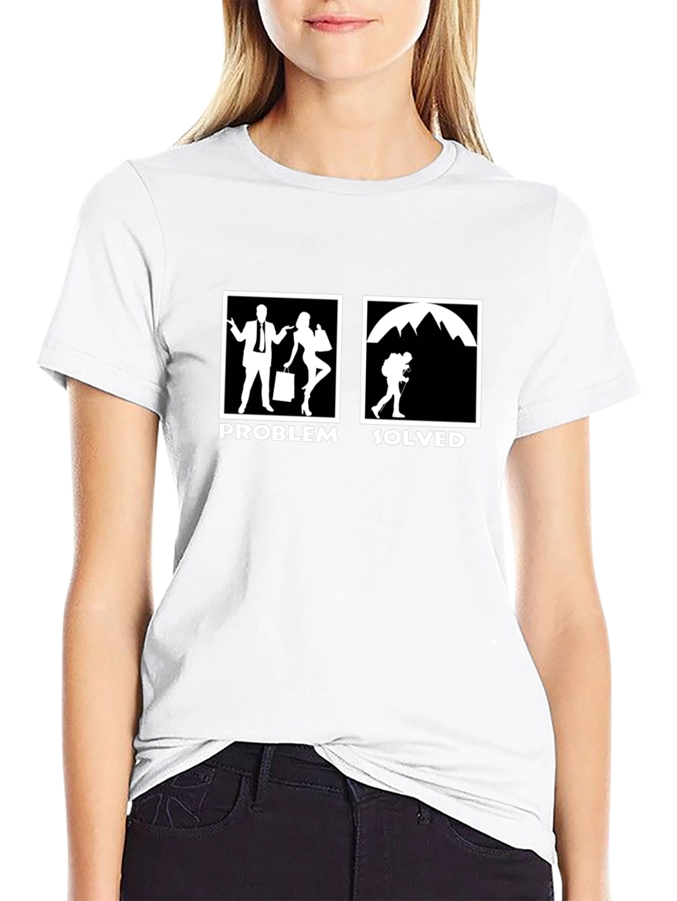 Problem Solved Hiking T-Shirt - Funny Outdoor Tee
