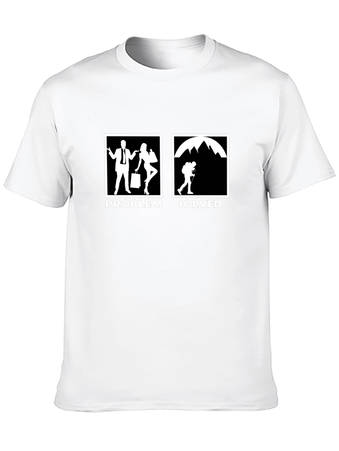 Problem Solved Hiking T-Shirt - Funny Outdoor Tee