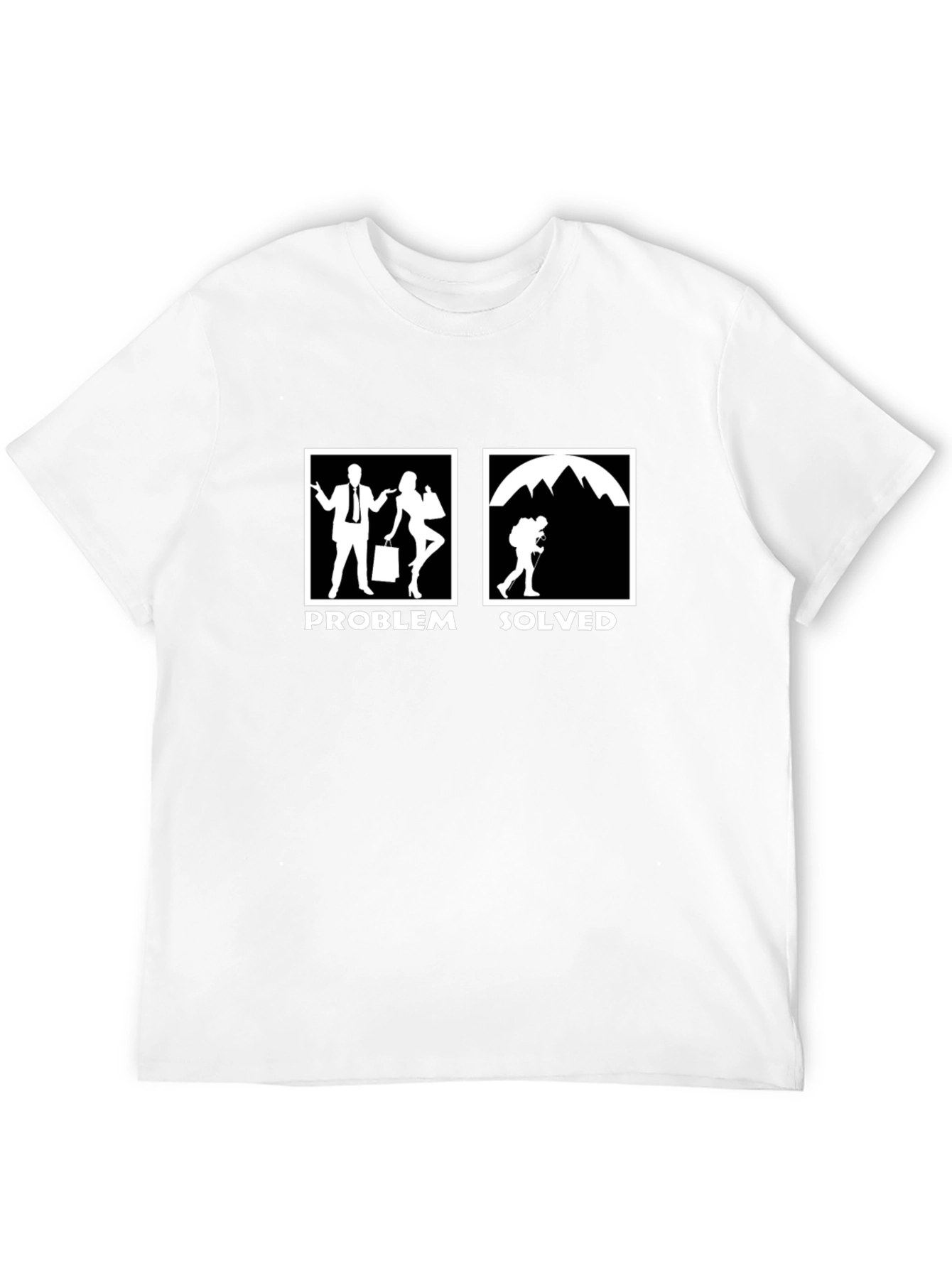 Problem Solved Hiking T-Shirt - Funny Outdoor Tee