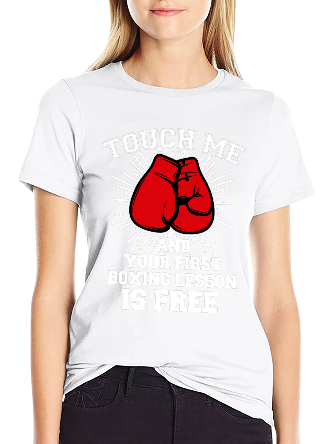 Funny Boxing Lesson T-Shirt - Touch Me And...