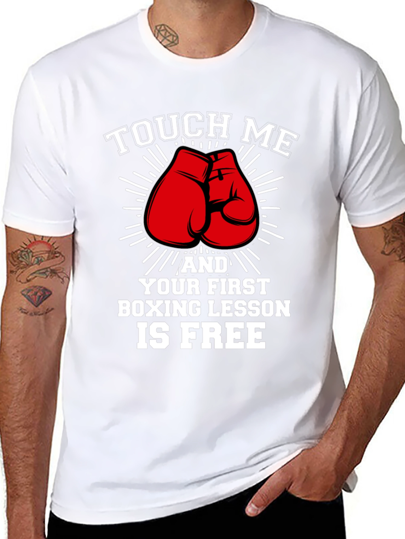 Funny Boxing Lesson T-Shirt - Touch Me And...
