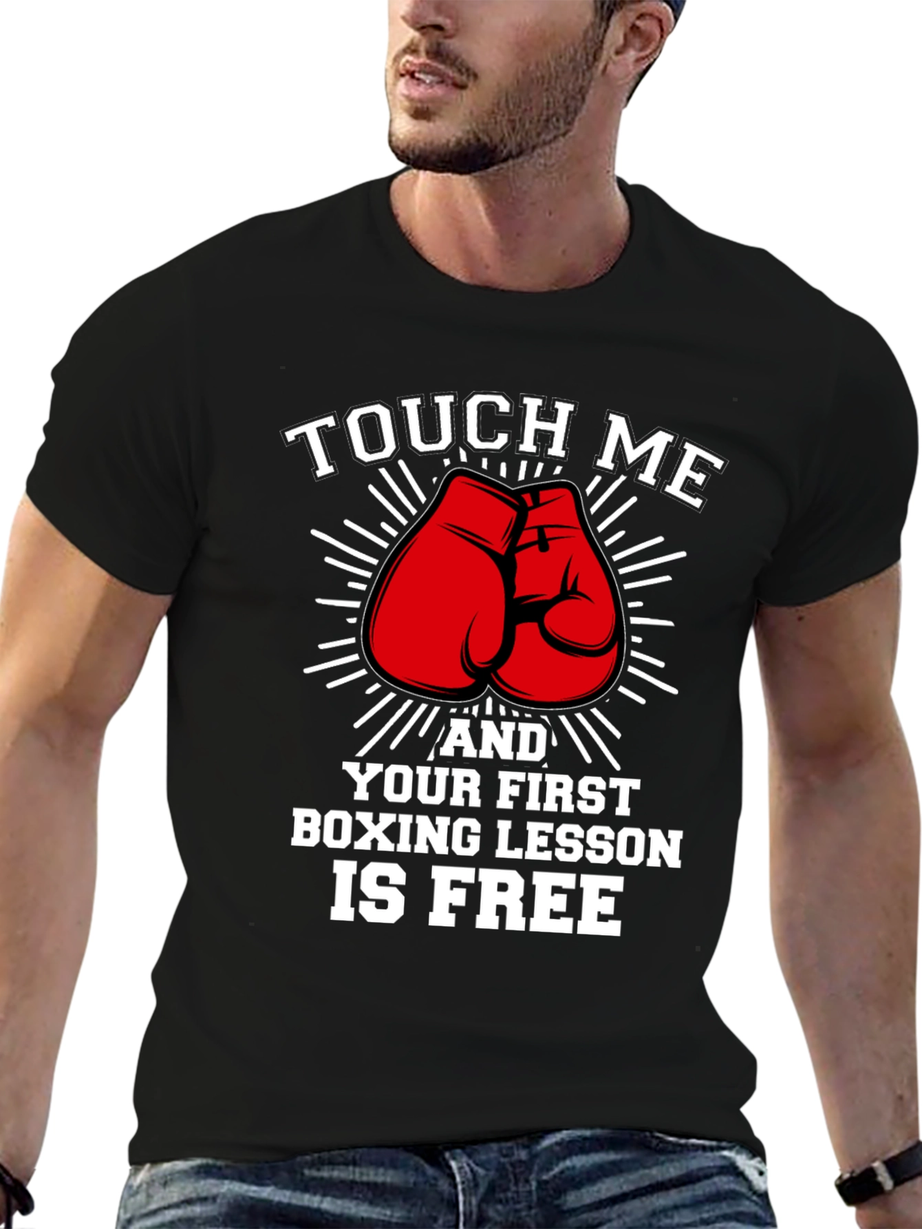 Funny Boxing Lesson T-Shirt - Touch Me And...