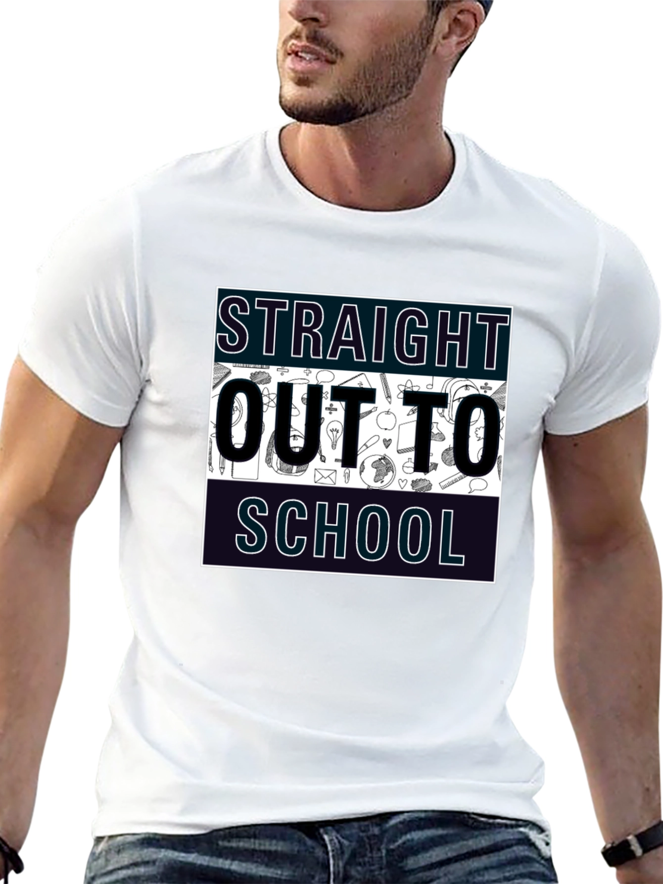 Straight Outta School Graphic Tee - Graduation Gift