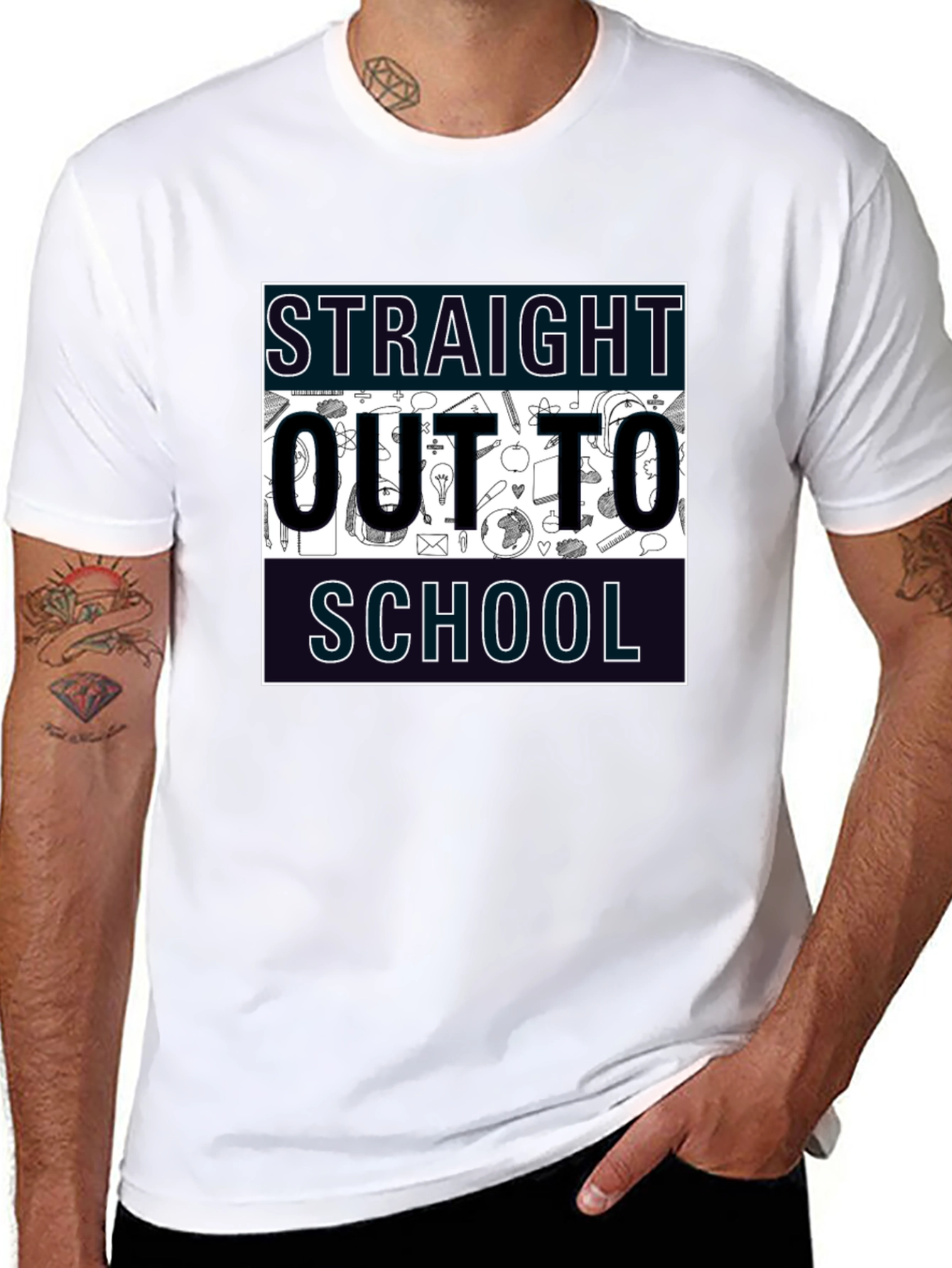 Straight Outta School Graphic Tee - Graduation Gift