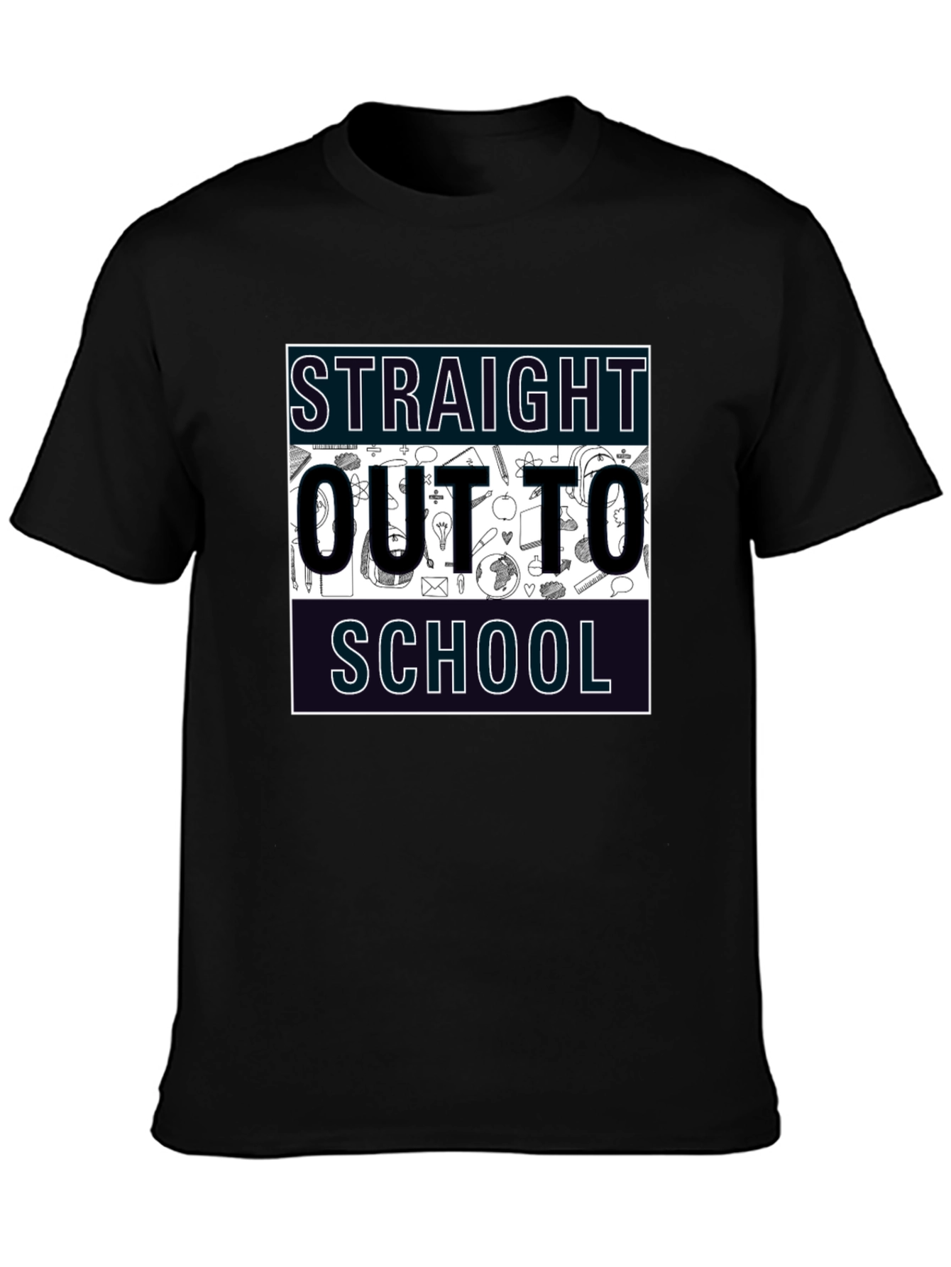 Straight Outta School Graphic Tee - Graduation Gift