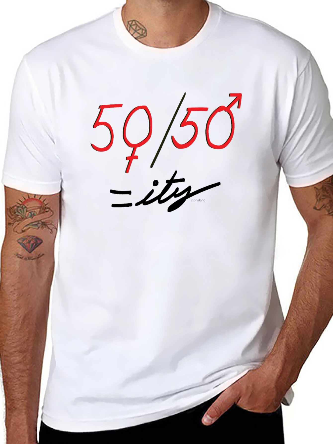 50/50 Equality T-Shirt - Mens