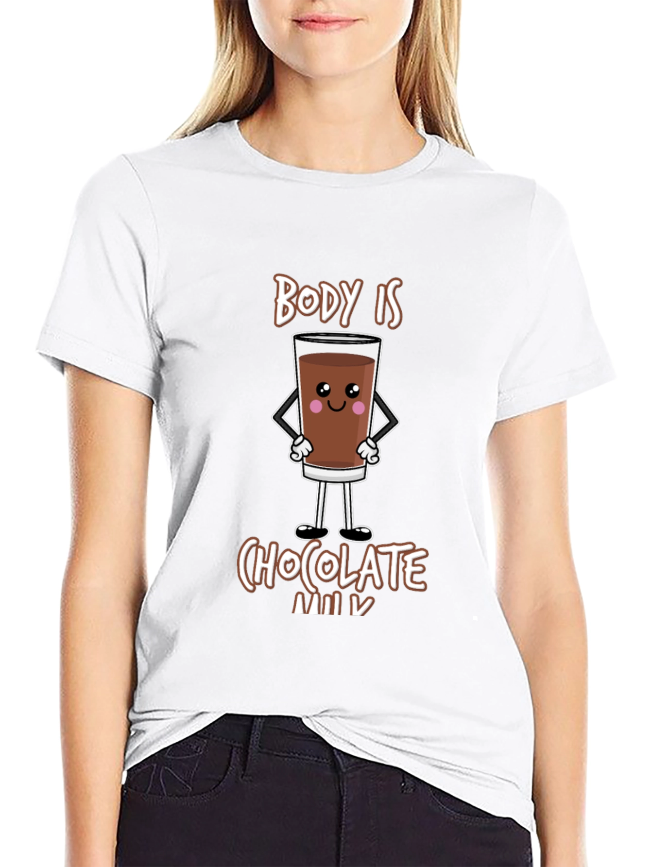 Funny Chocolate Milk Body T-Shirt - Unisex Tee