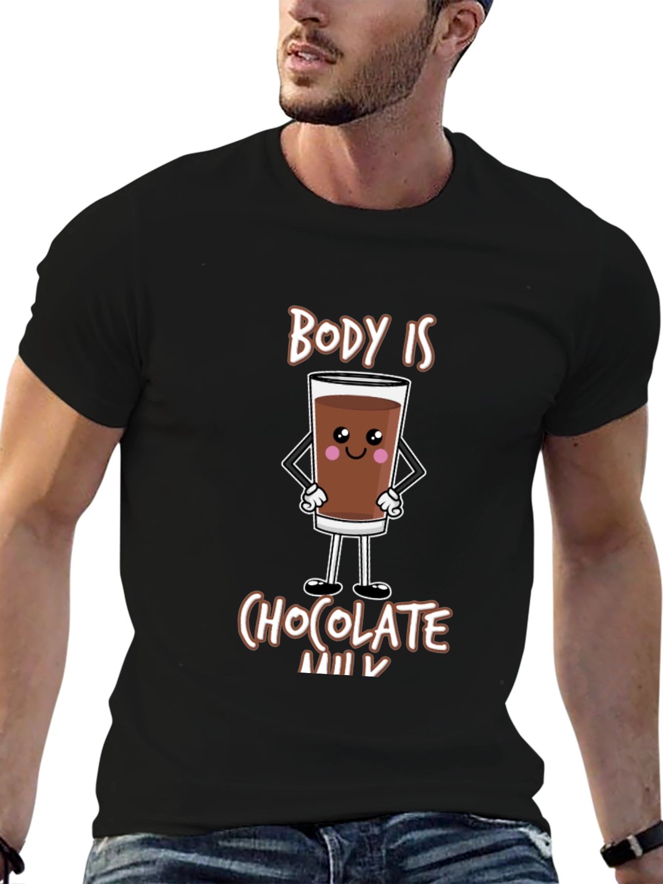Funny Chocolate Milk Body T-Shirt - Unisex Tee