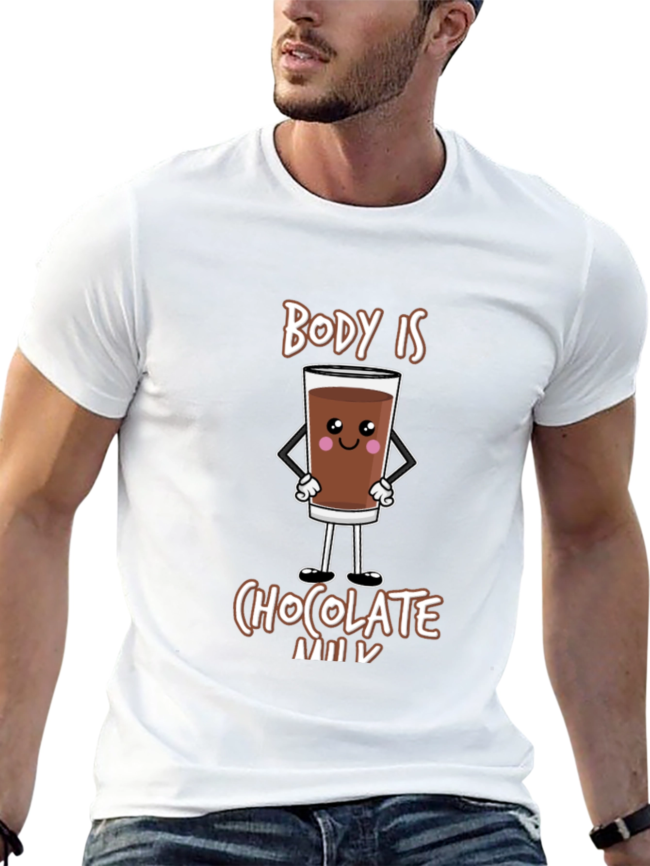 Funny Chocolate Milk Body T-Shirt - Unisex Tee
