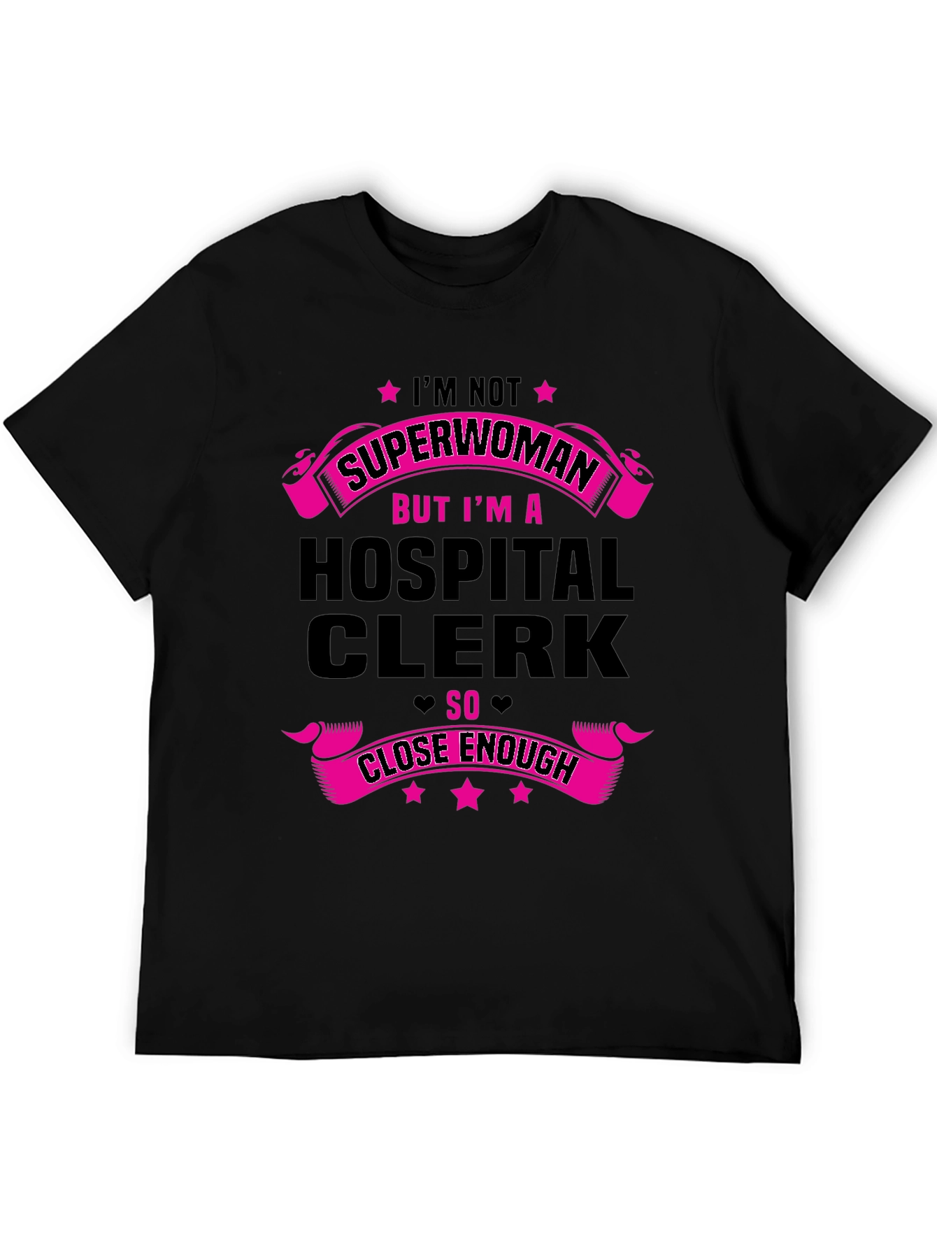 Hospital Clerk Superwoman Graphic Tee