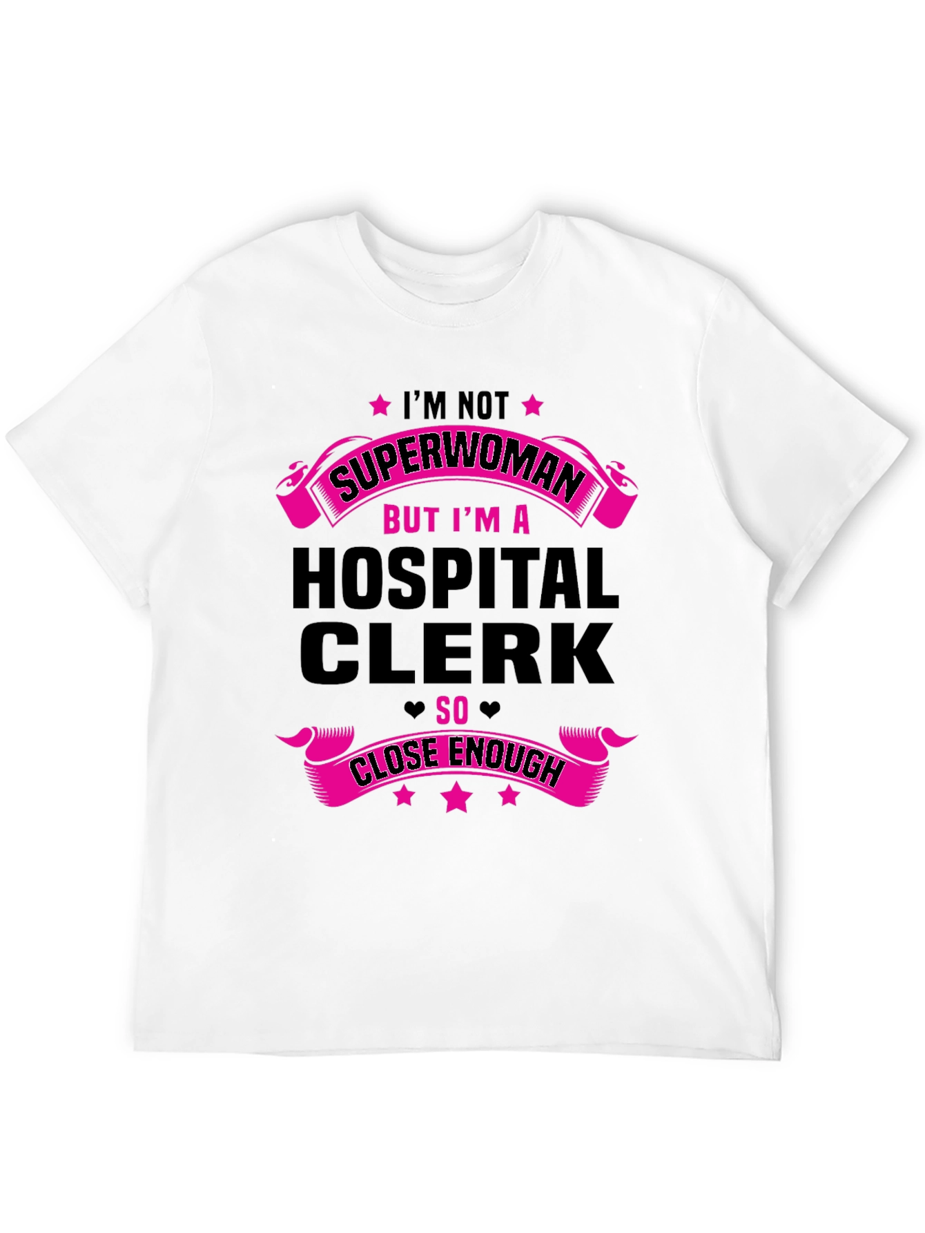 Hospital Clerk Superwoman Graphic Tee