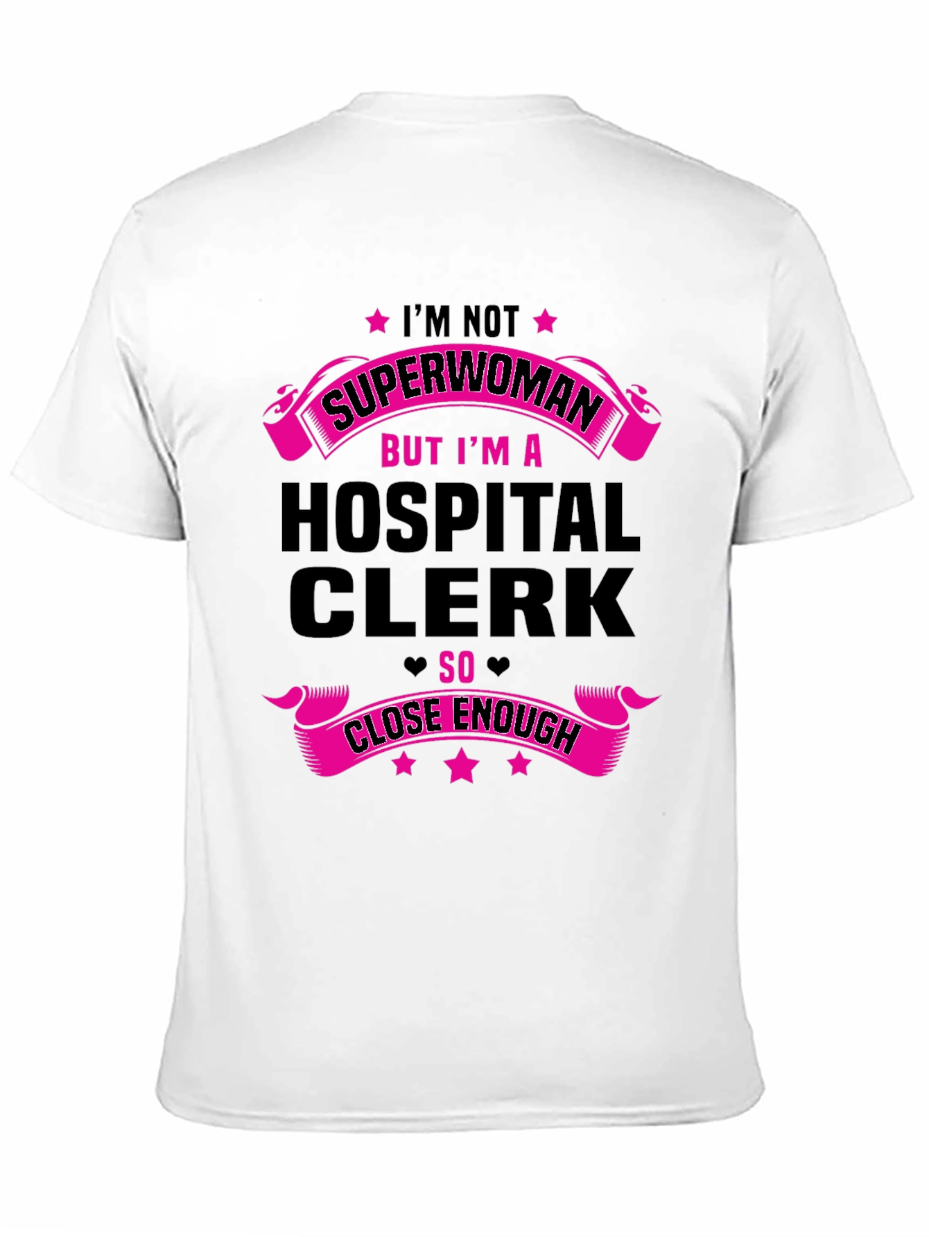 Hospital Clerk Superwoman Graphic Tee