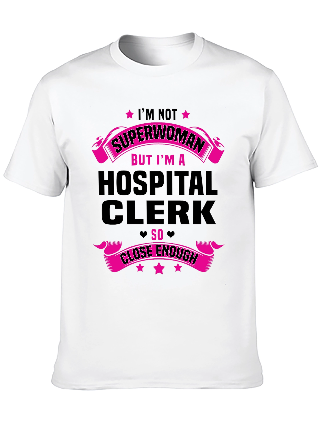 Hospital Clerk Superwoman Graphic Tee