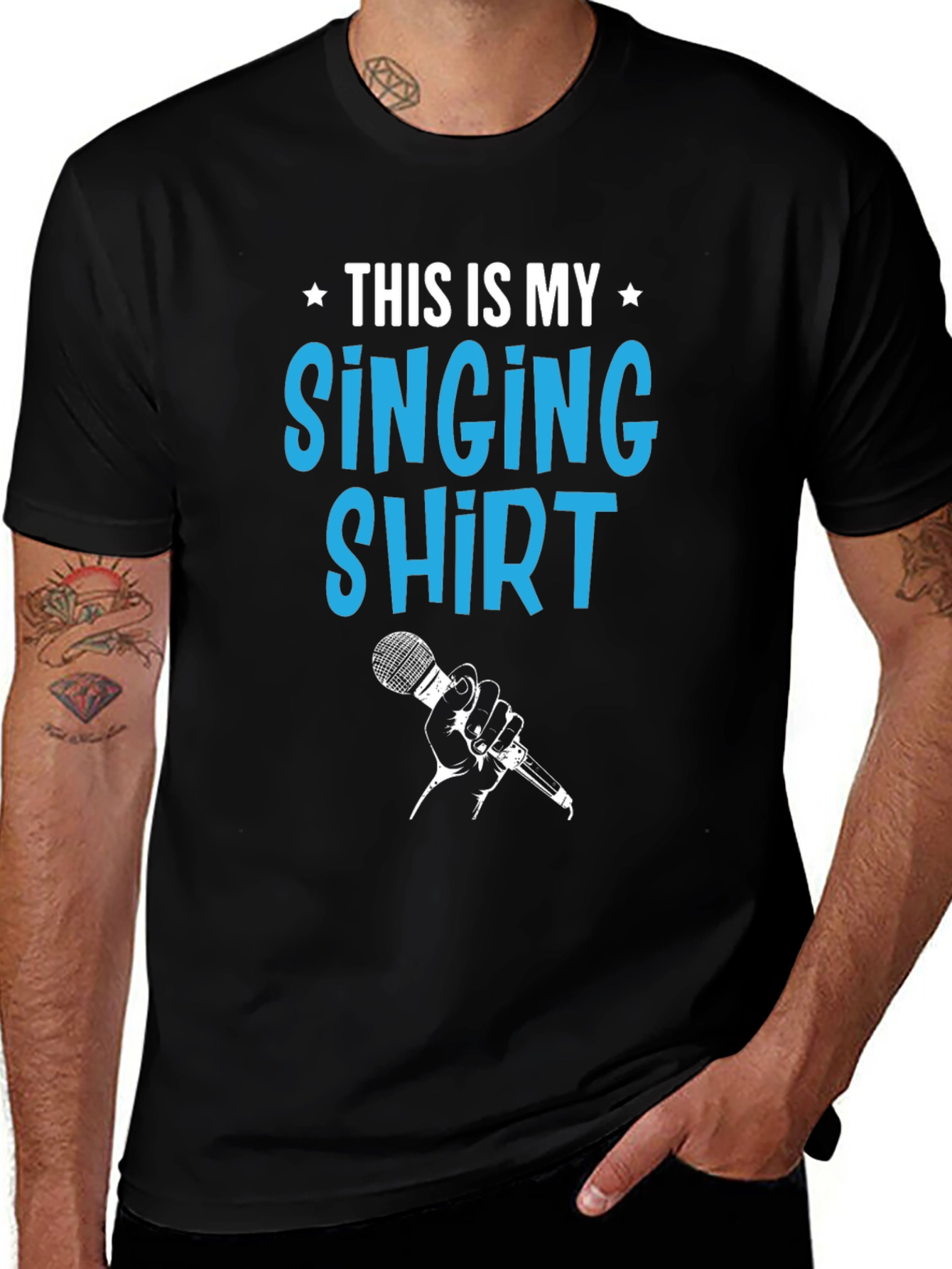 This is My Singing Shirt - Black Graphic Tee