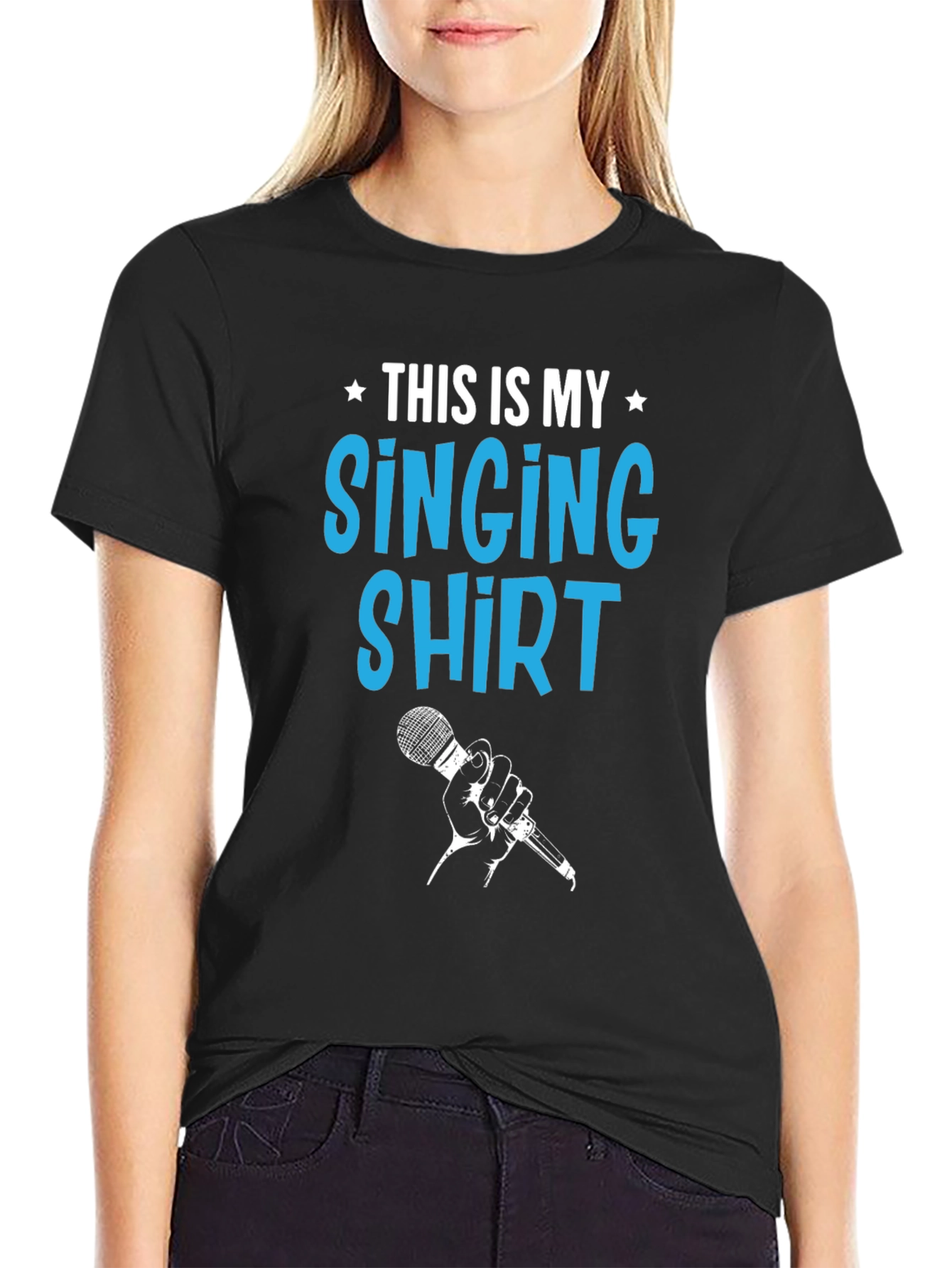 This is My Singing Shirt - Black Graphic Tee