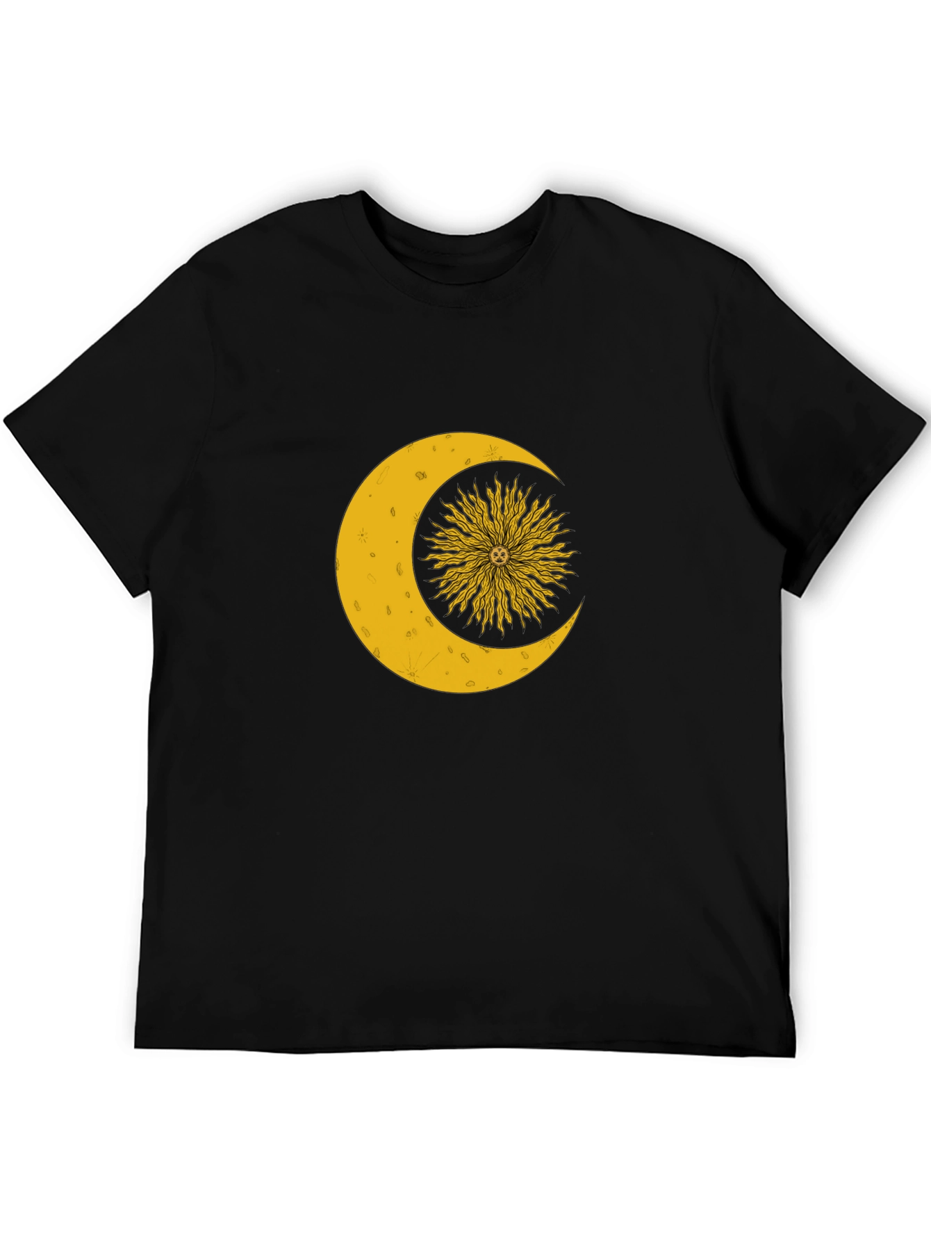Celestial Sun and Moon Graphic T-Shirt