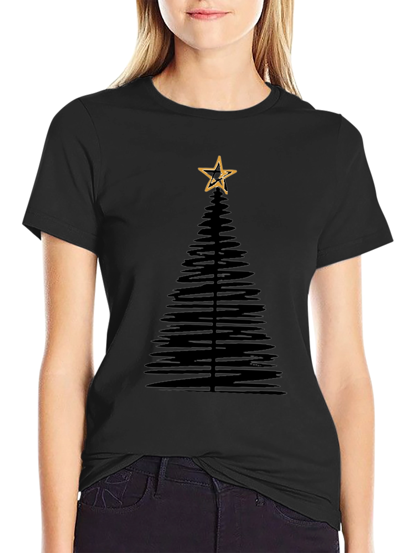 Christmas Tree Graphic Tee - Holiday Style