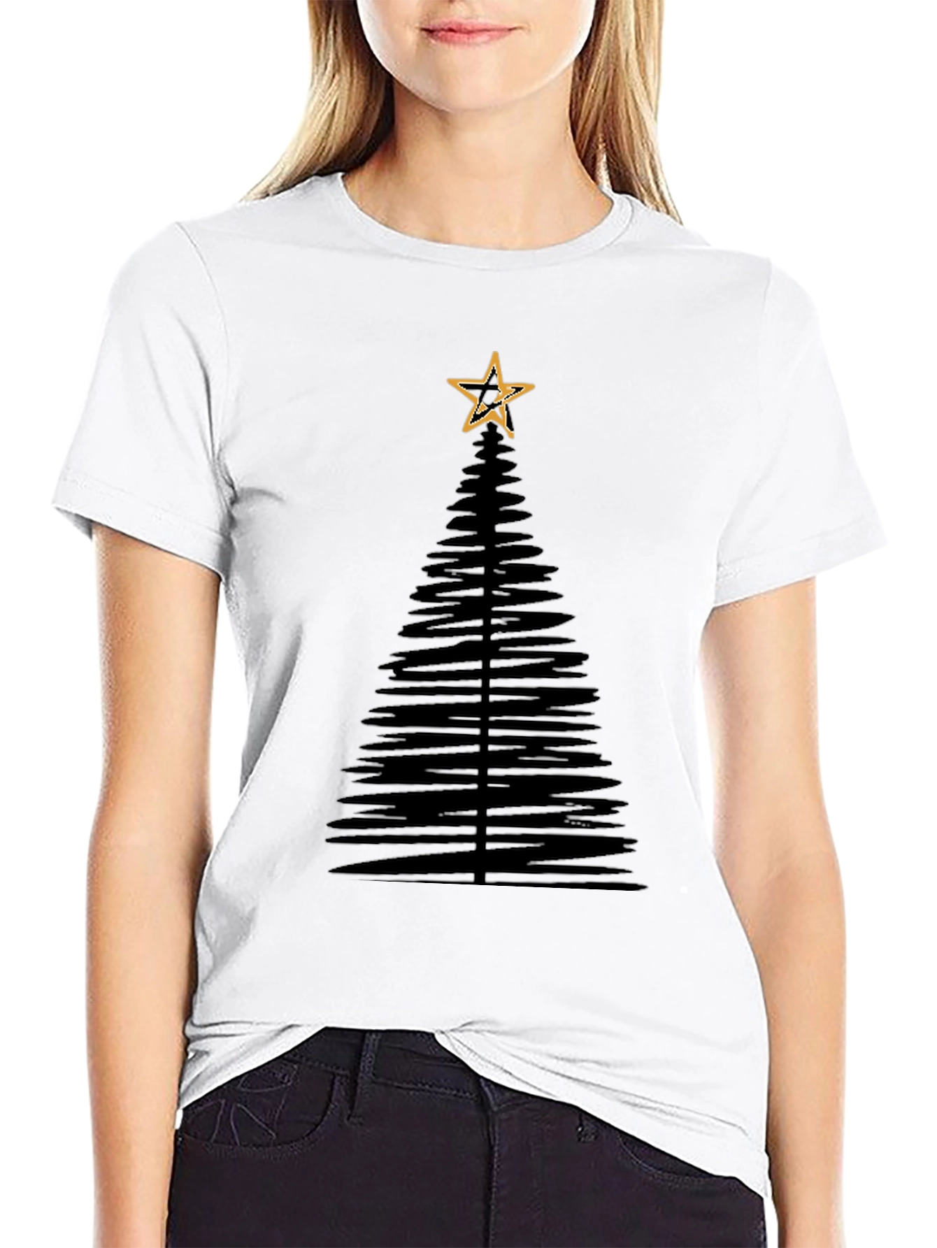 Christmas Tree Graphic Tee - Holiday Style