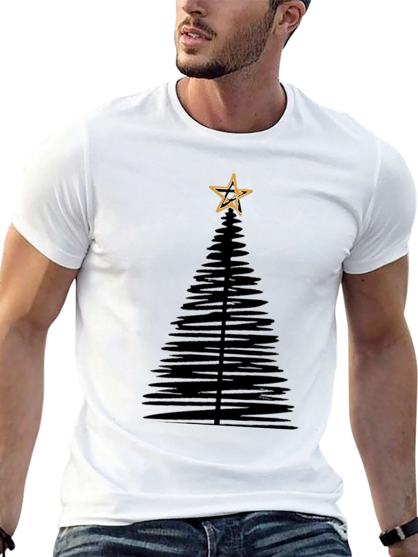Christmas Tree Graphic Tee - Holiday Style