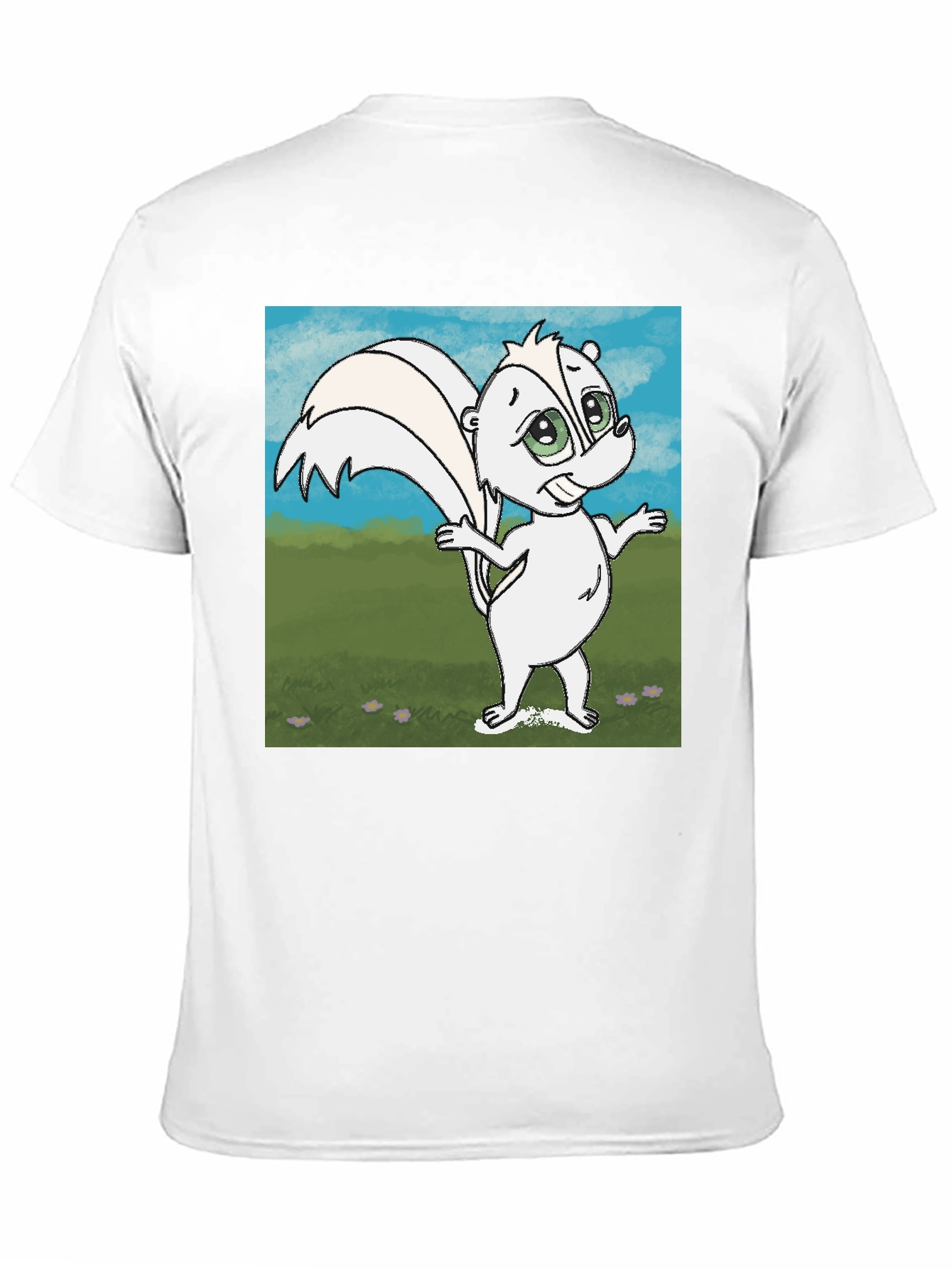 Cartoon Skunk Graphic T-Shirt - Unisex Cotton Tee