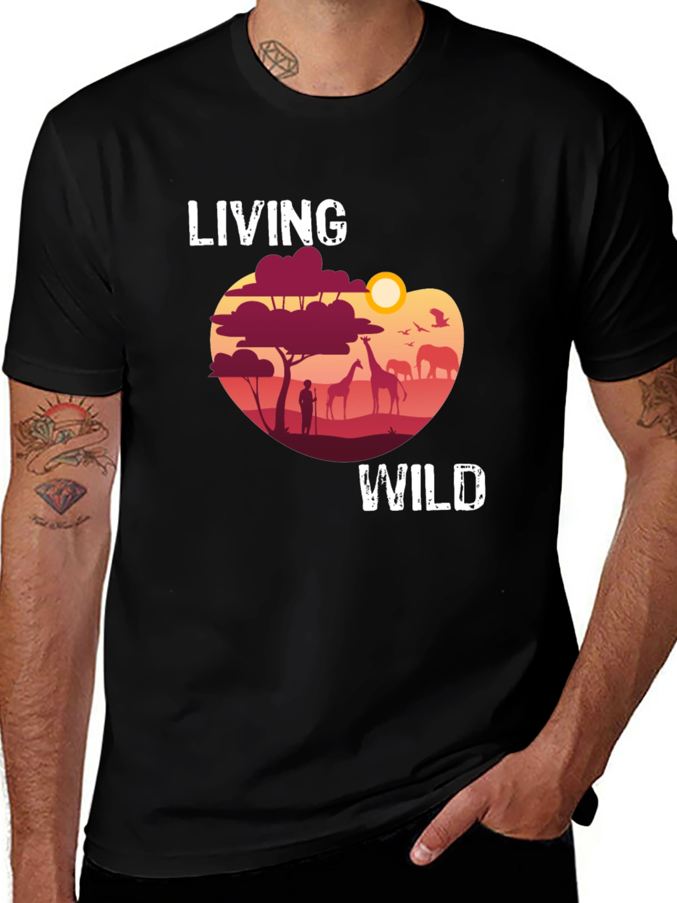 Living Wild Graphic T-Shirt - Safari Adventure