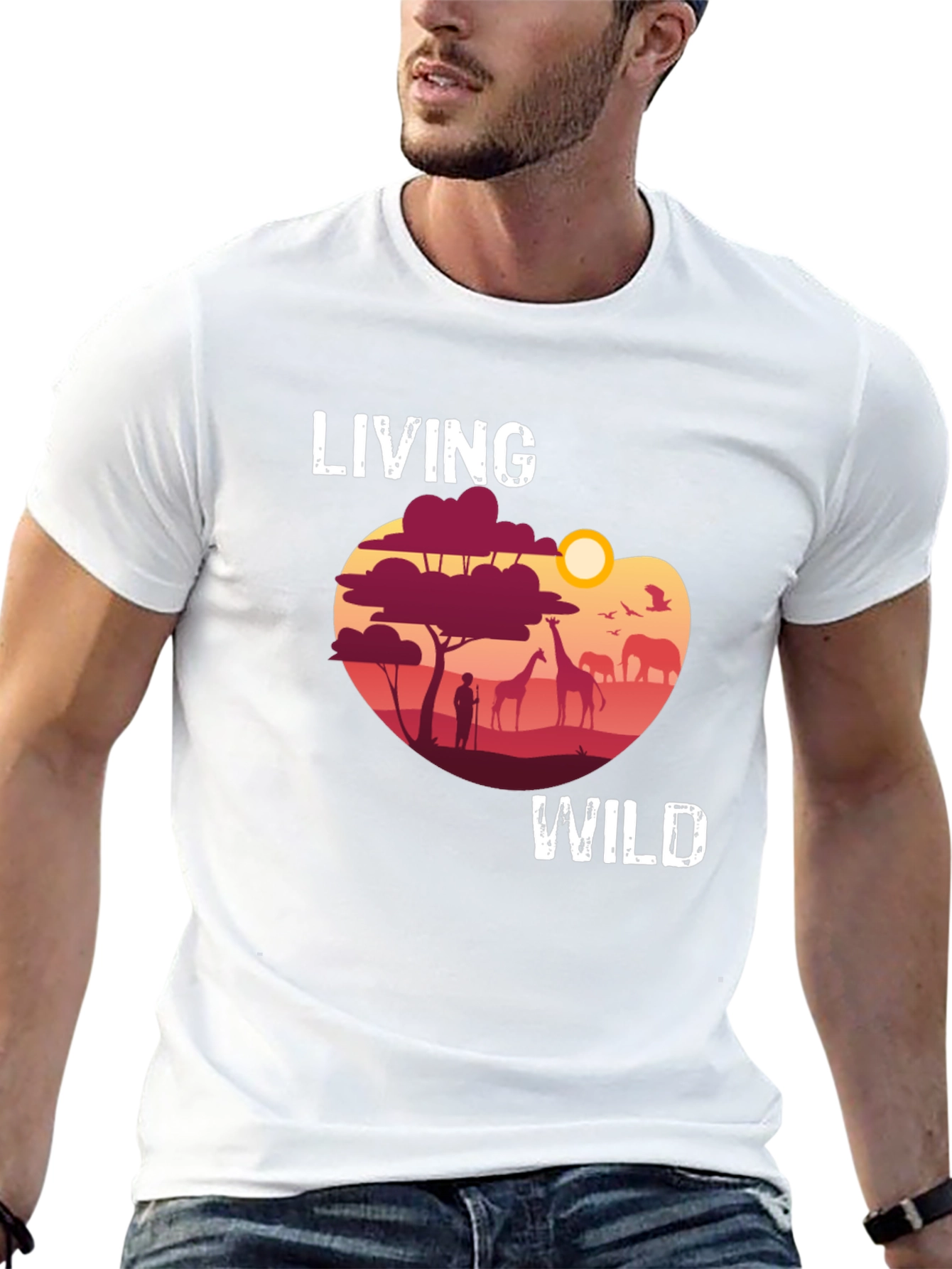 Living Wild Graphic T-Shirt - Safari Adventure
