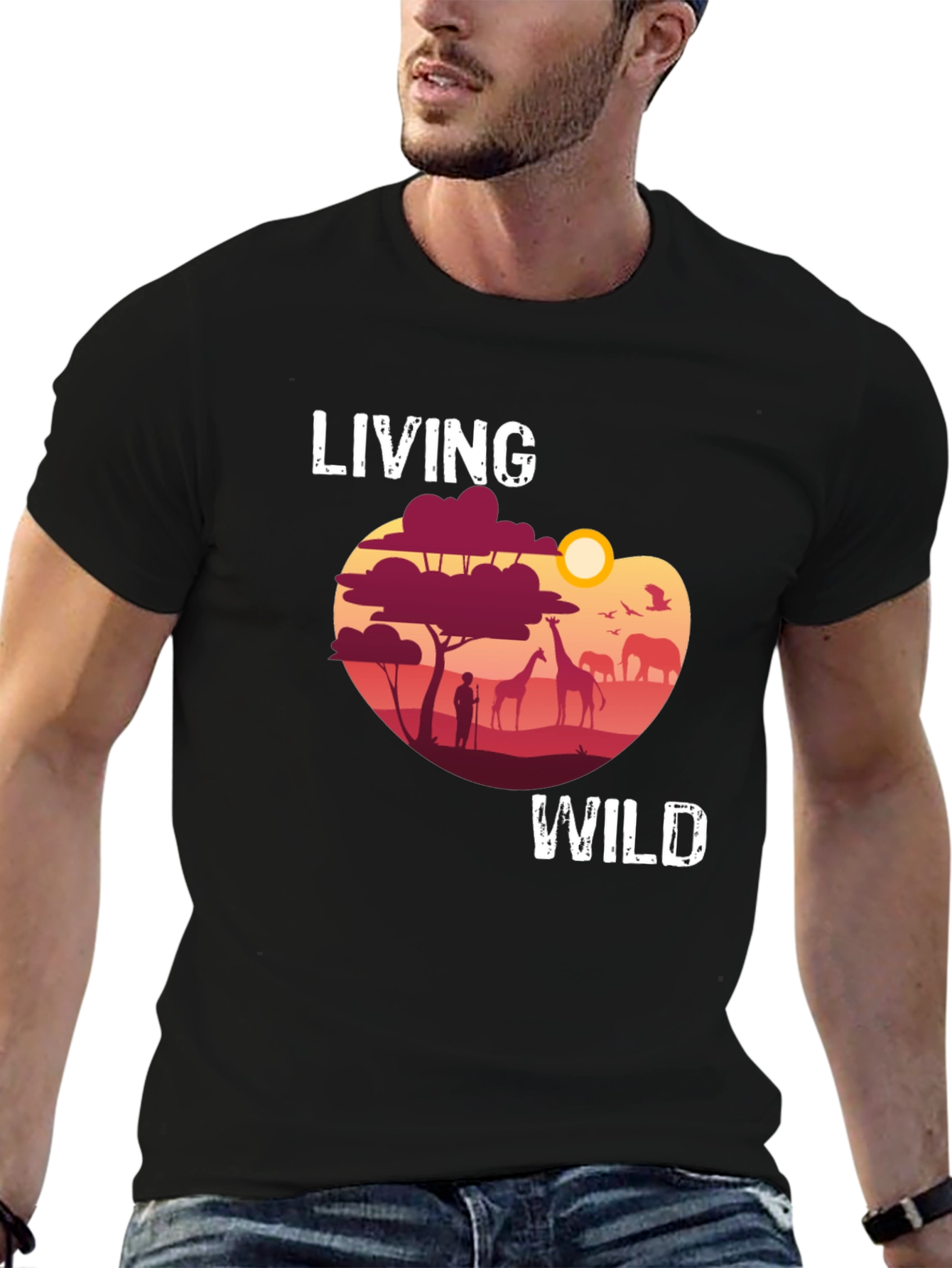 Living Wild Graphic T-Shirt - Safari Adventure
