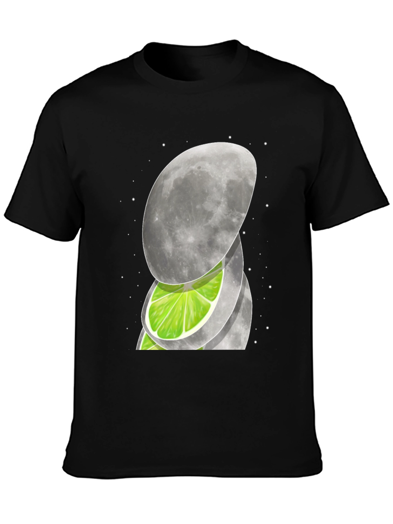 Moon & Lime Graphic T-Shirt - Unique Design