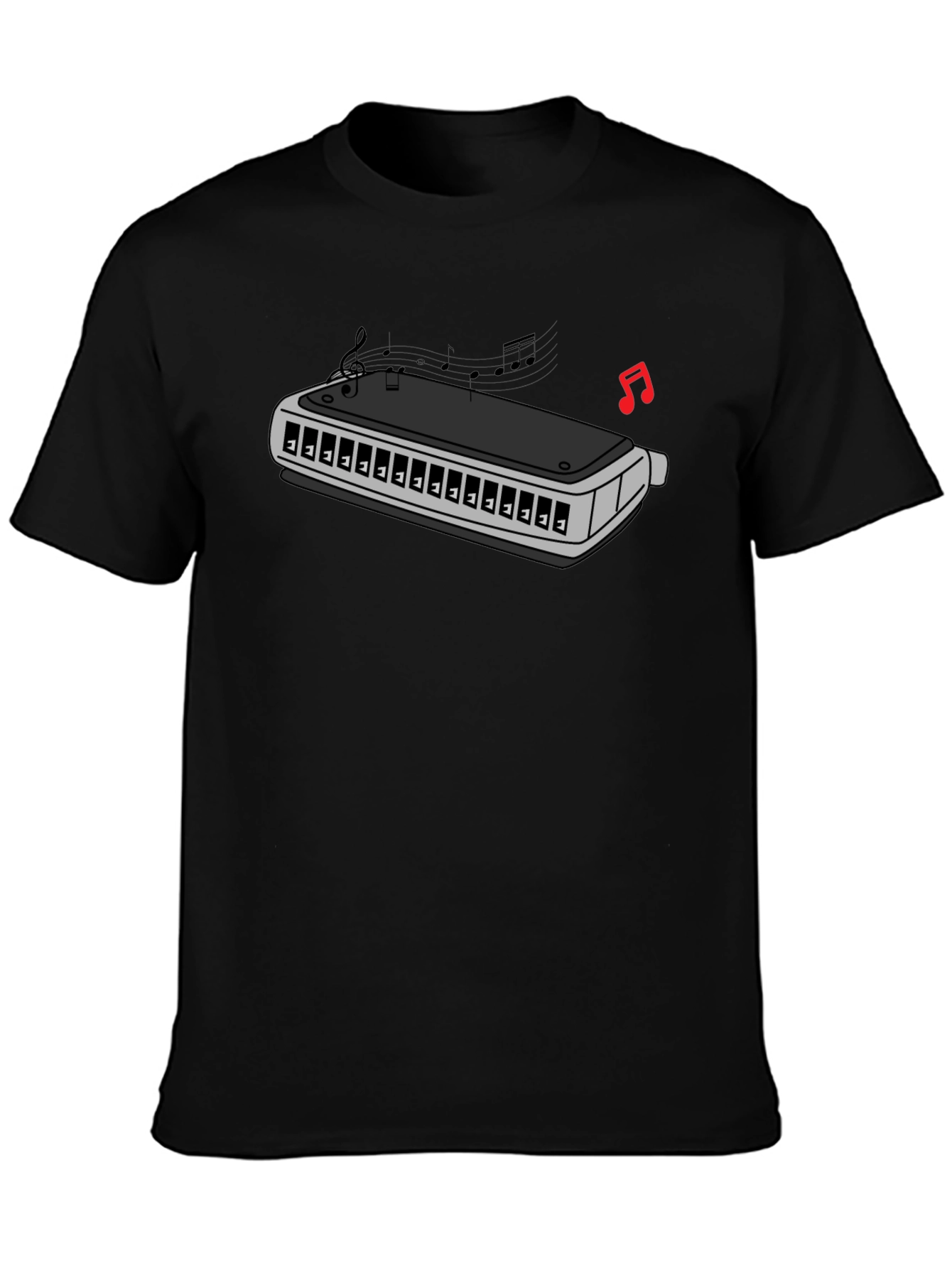 Harmonica Music T-Shirt - Unique Musician Tee