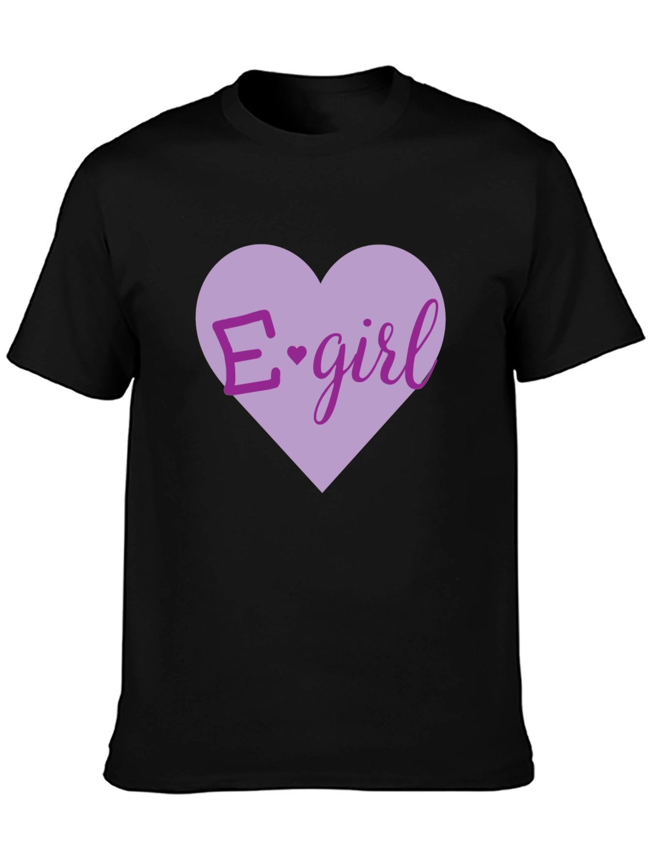 E-girl Heart T-Shirt - Black